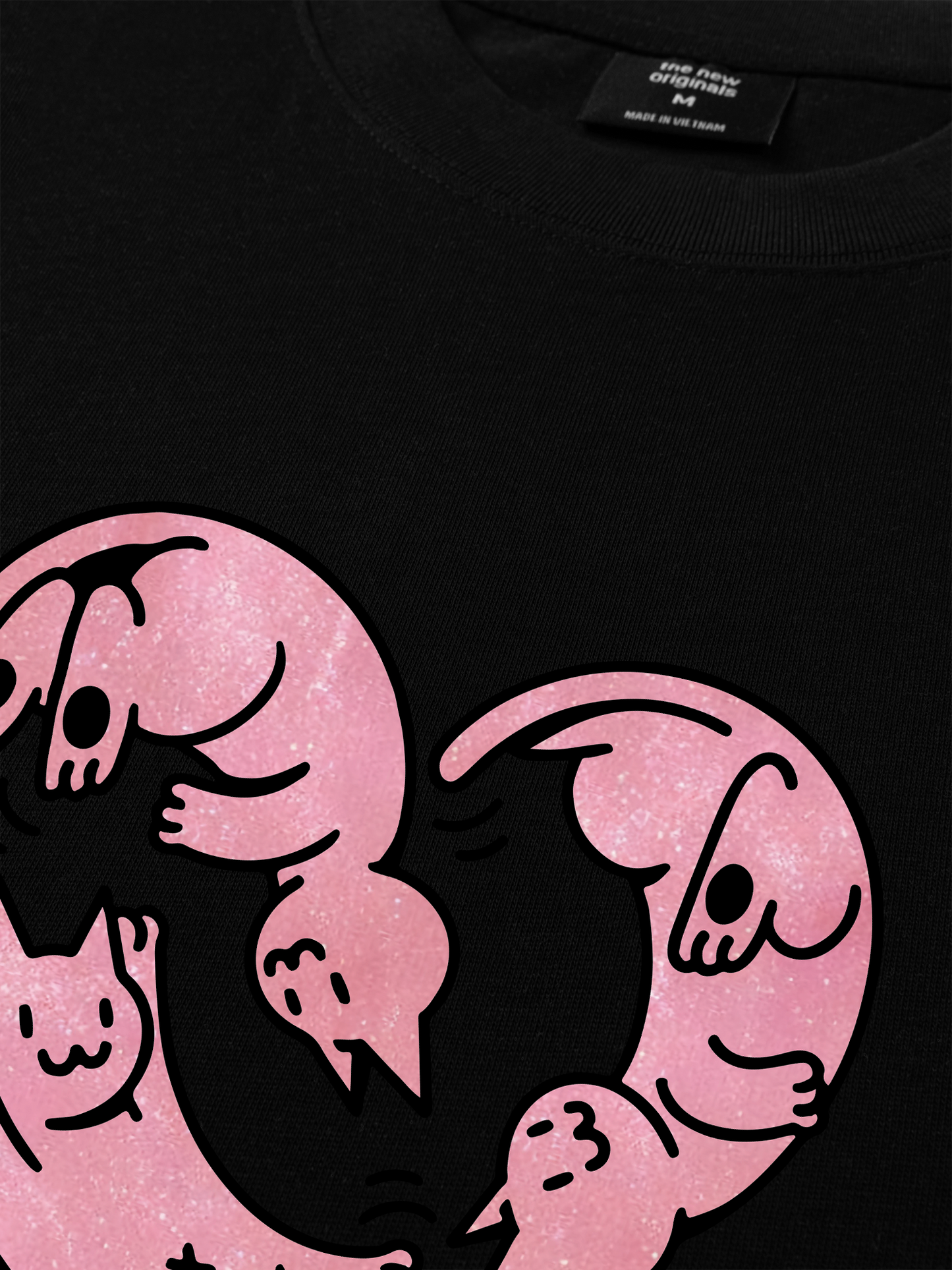 Áo Thun Relaxed Fit Meow Meow Heart