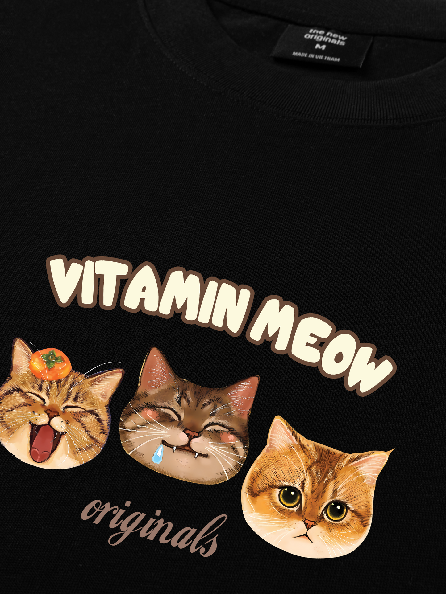 Áo Thun Relaxed Fit Vitamin Meow