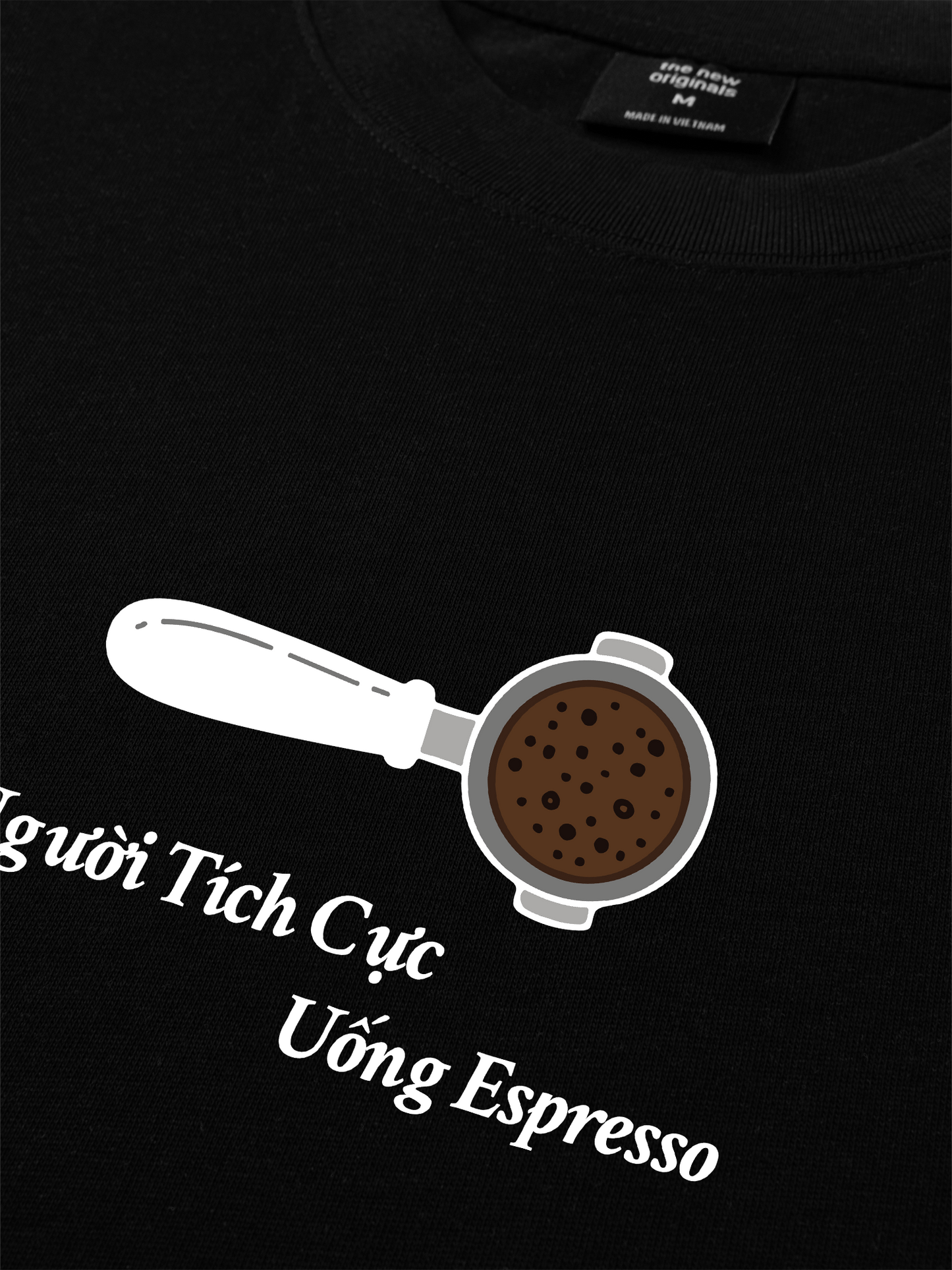 Áo Thun Relaxed Fit Người Tích Cực Uống Espresso
