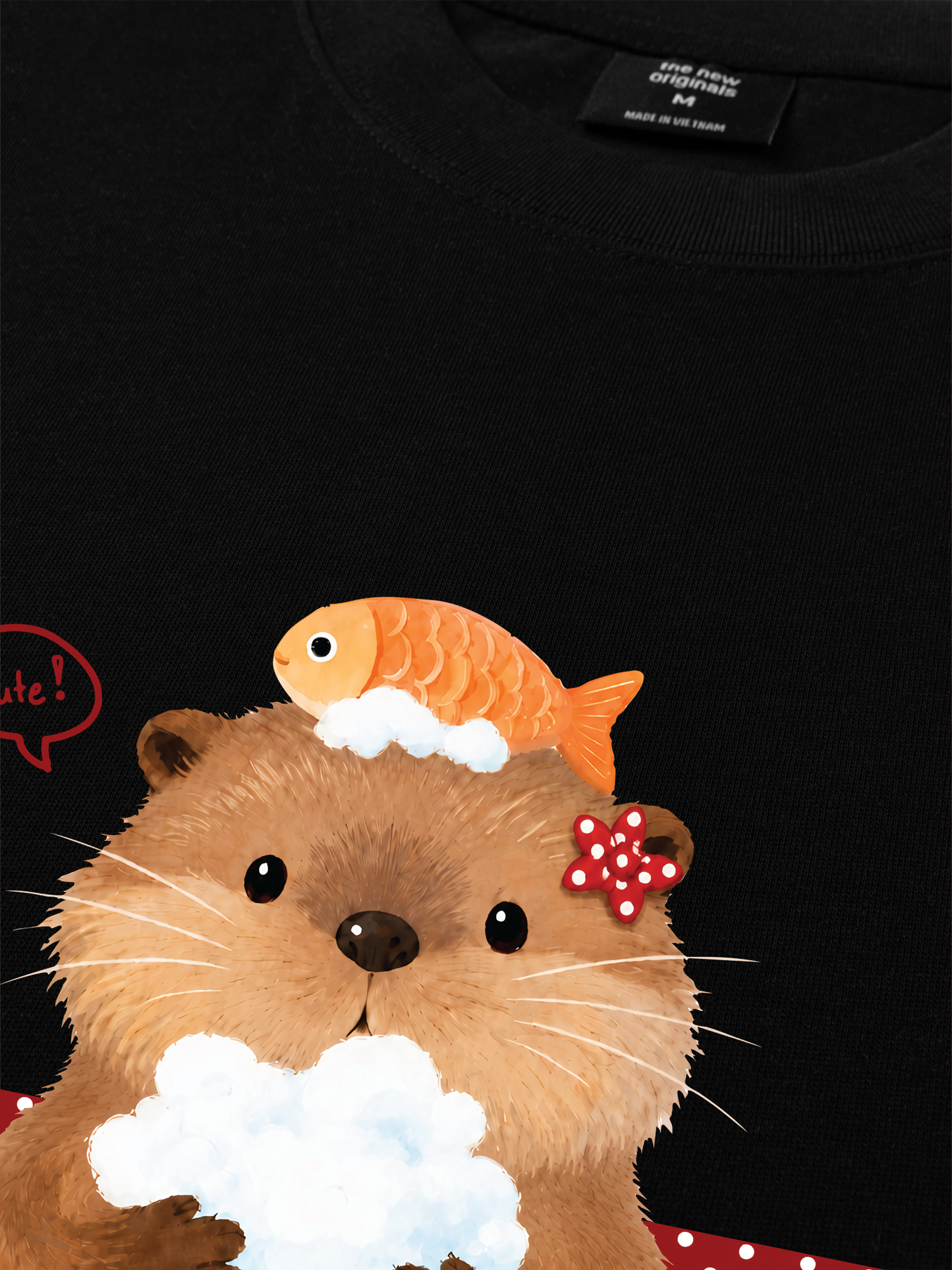 Áo Thun Relaxed Fit Animal Mood Bubble Beaver