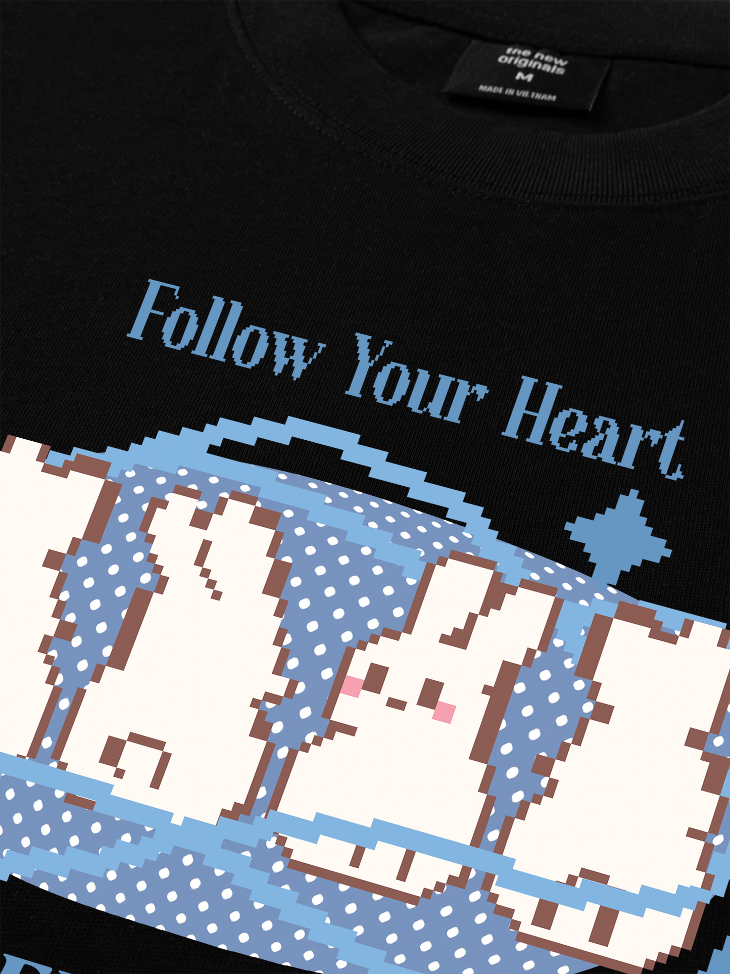 Áo Thun Relaxed Fit Pixel Universe Follow Your Heart