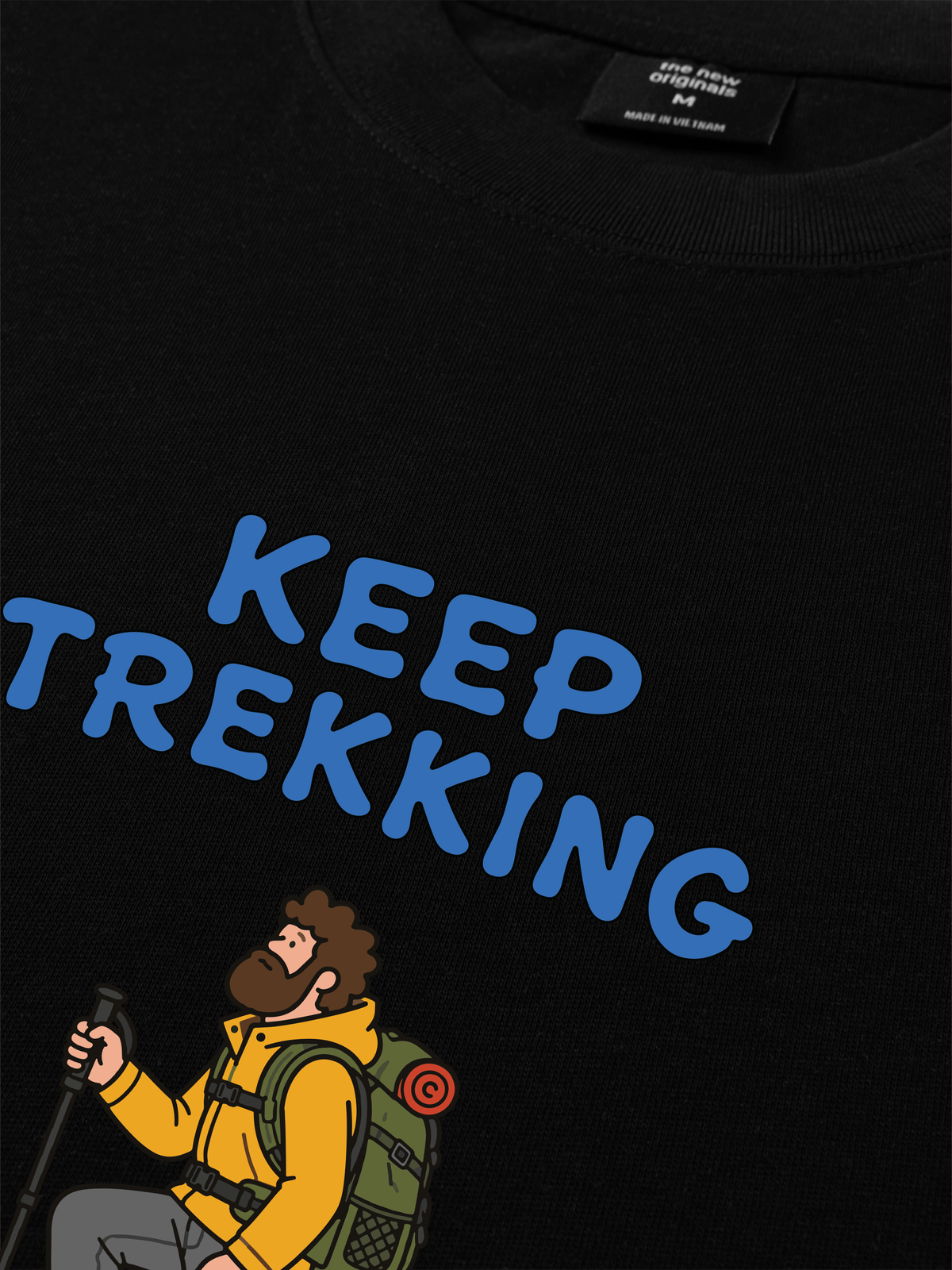 Áo Thun Relaxed Fit Blue Keep Trekking