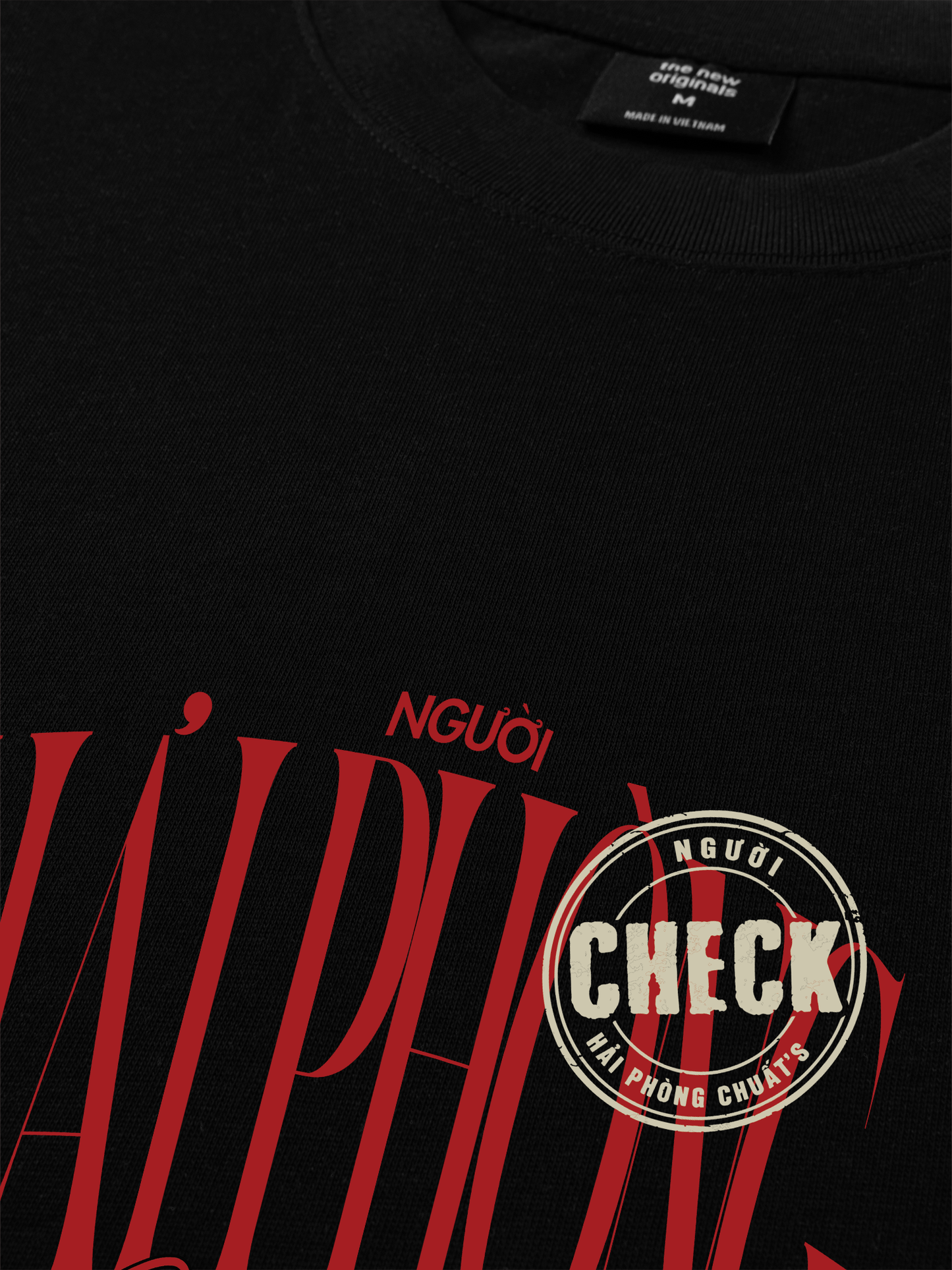 Áo Thun Relaxed Fit Check Người Hải Phòng Chuất