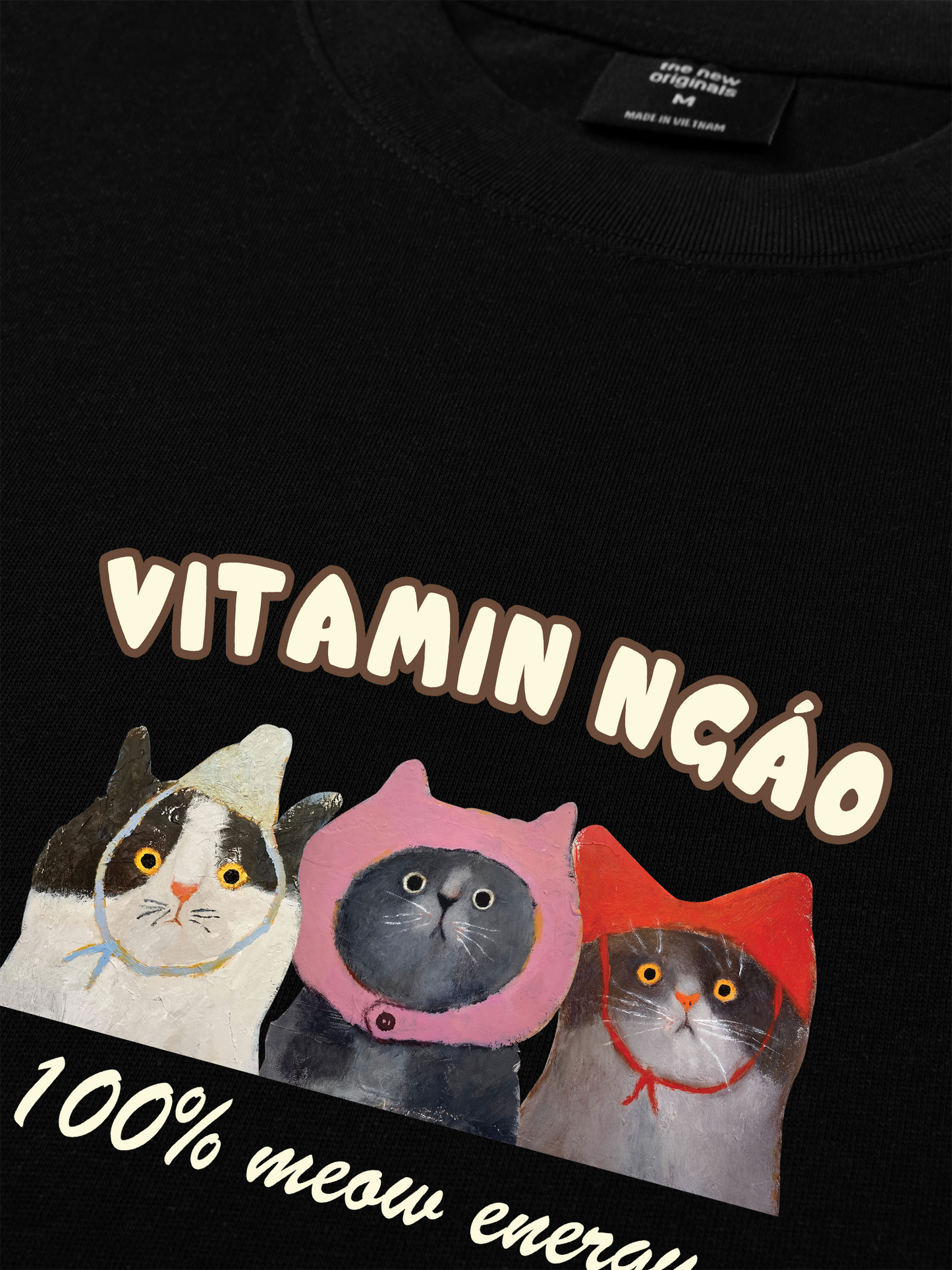 Áo Thun Relaxed Fit Vitamin Ngáo