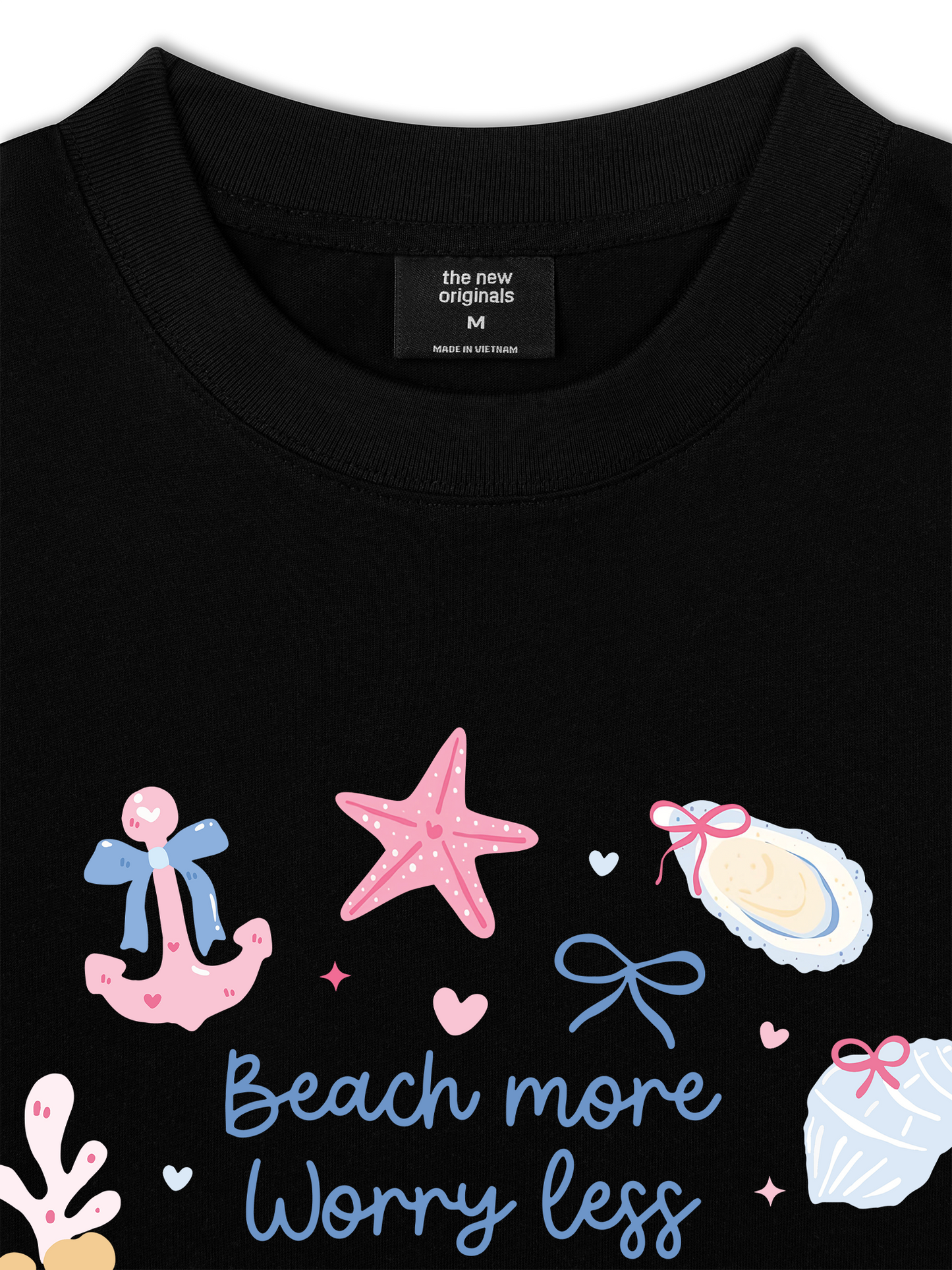 Áo Thun Relaxed Fit Beach More Worry Less