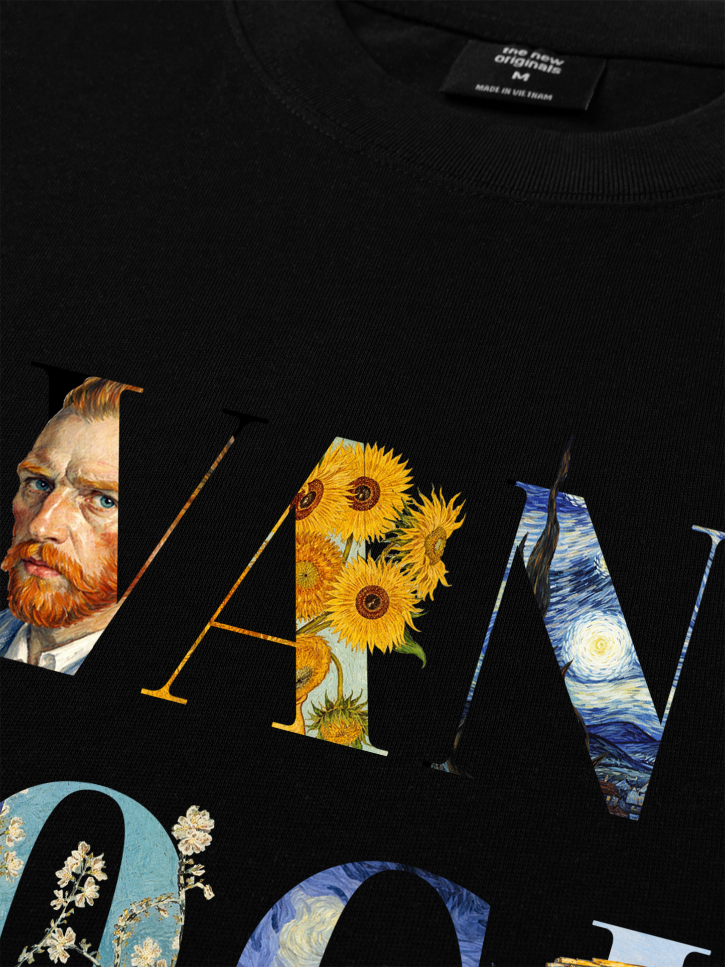 Áo Thun Relaxed Fit Masterpiece Van Gogh Typography