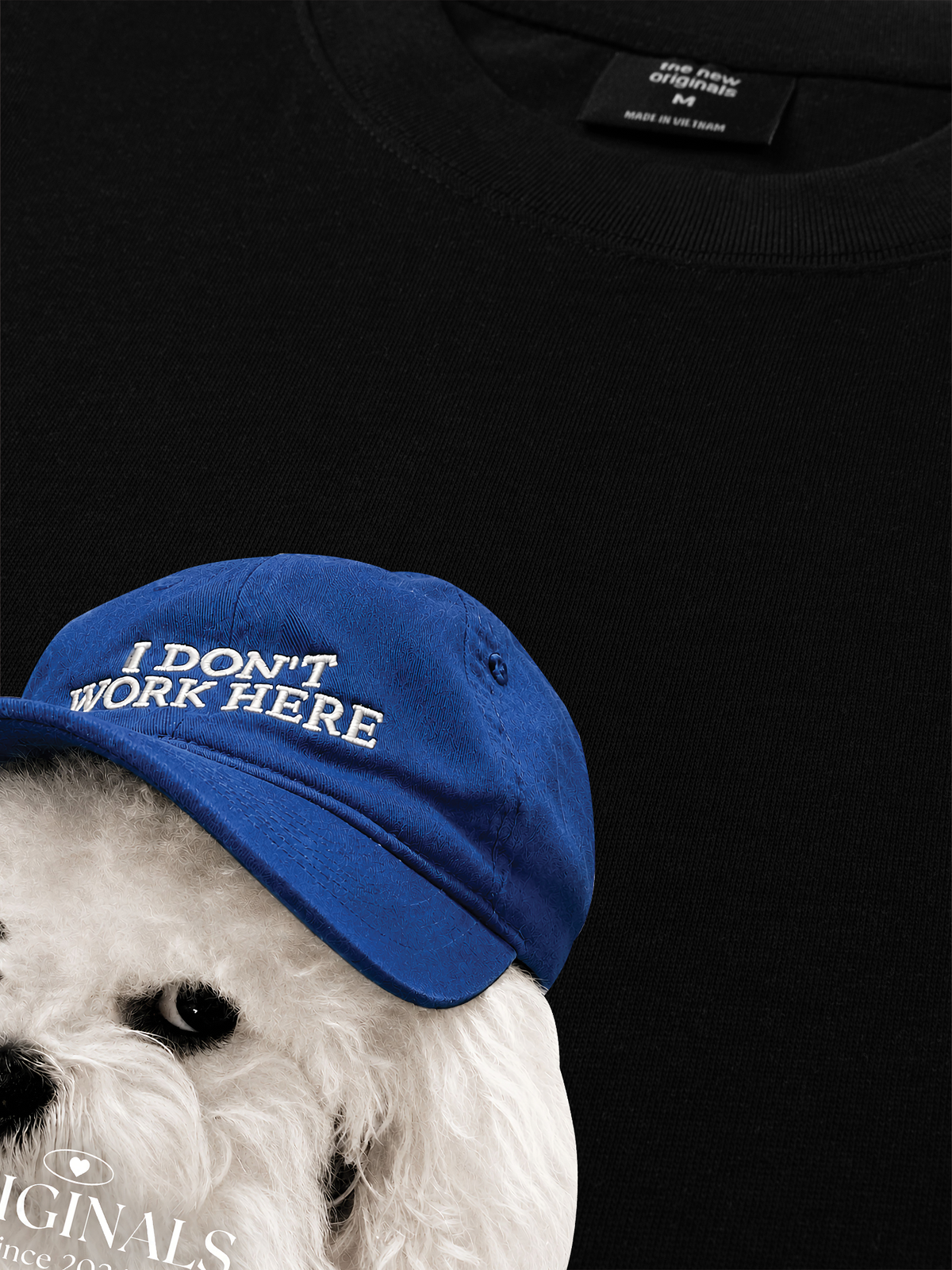 Áo Thun Relaxed Fit Puppy With Blue Hat