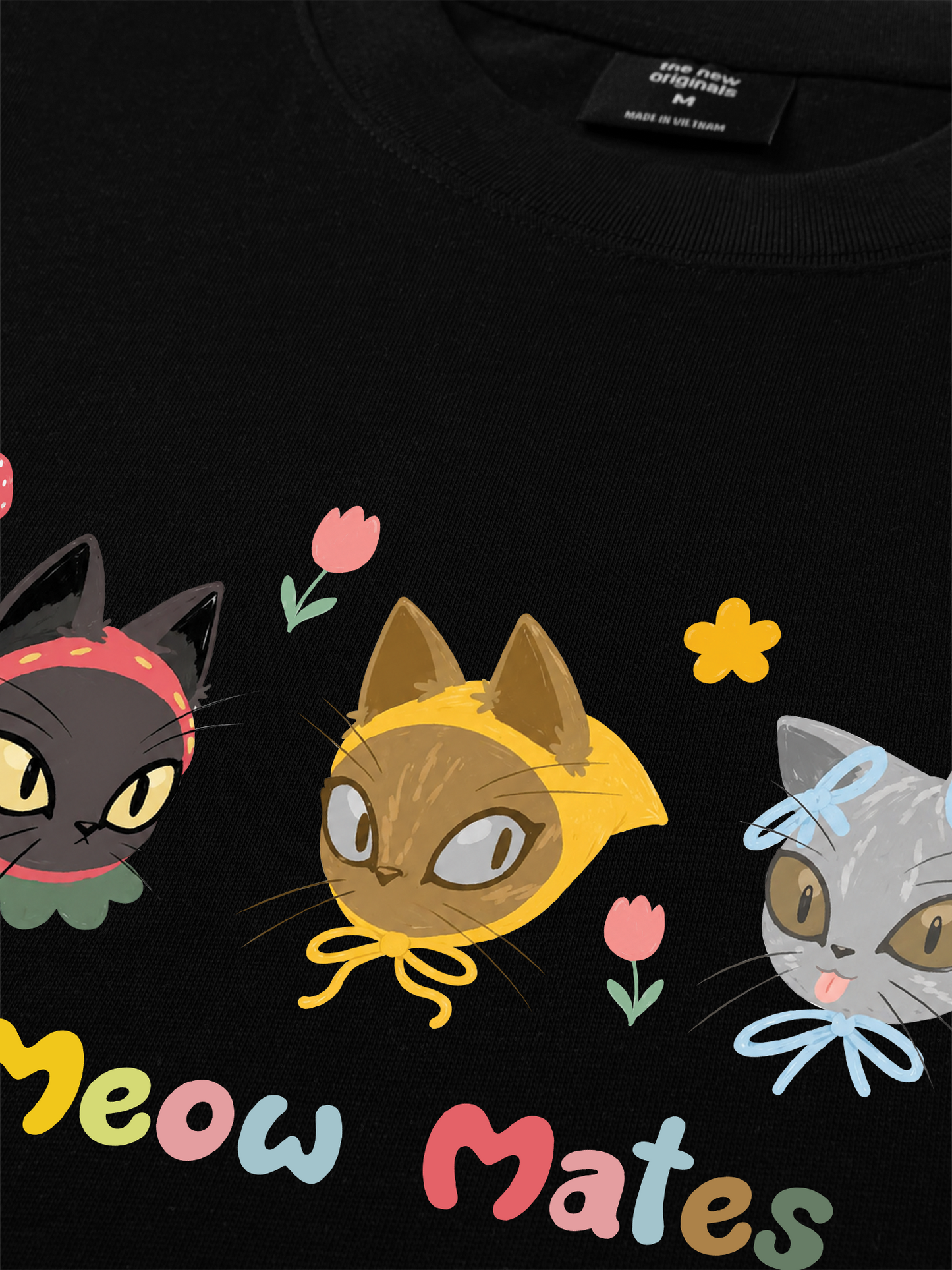 Áo Thun Relaxed Fit Meow Mates