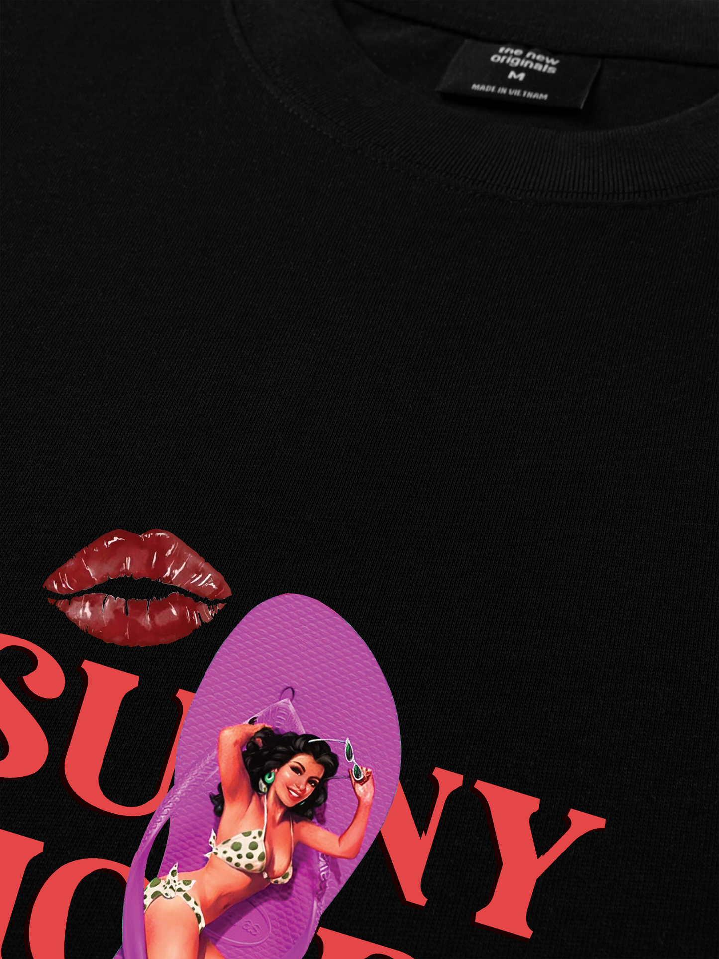 Áo Thun Relaxed Fit Summer Vibes Fresh Passion Days