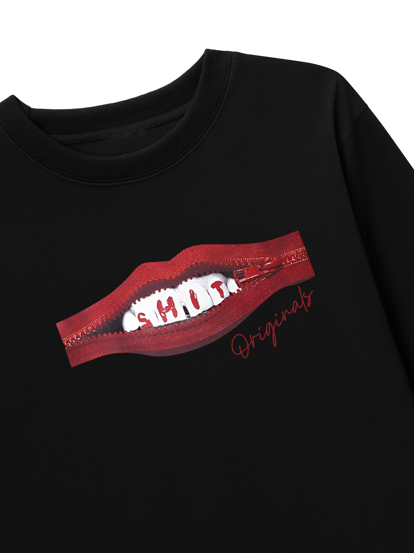 Áo Thun Dài Tay Teeth Zip Classic