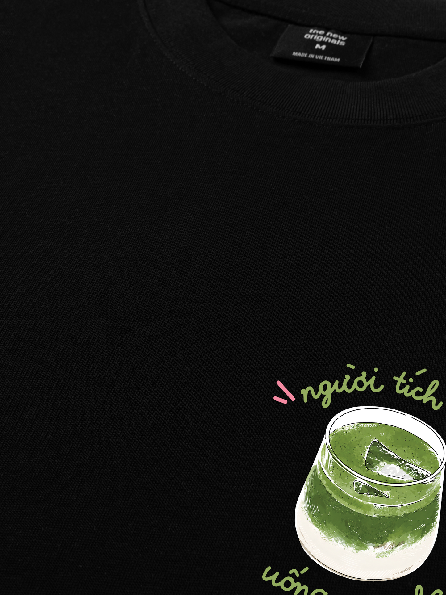 Áo Thun Relaxed Fit Người Tích Cực Uống Matcha