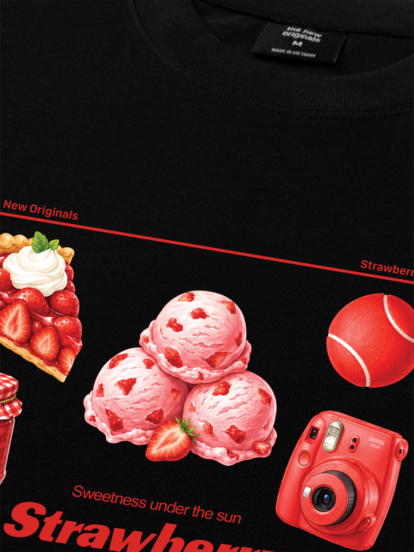 Áo Thun Relaxed Fit Strawberry Pack