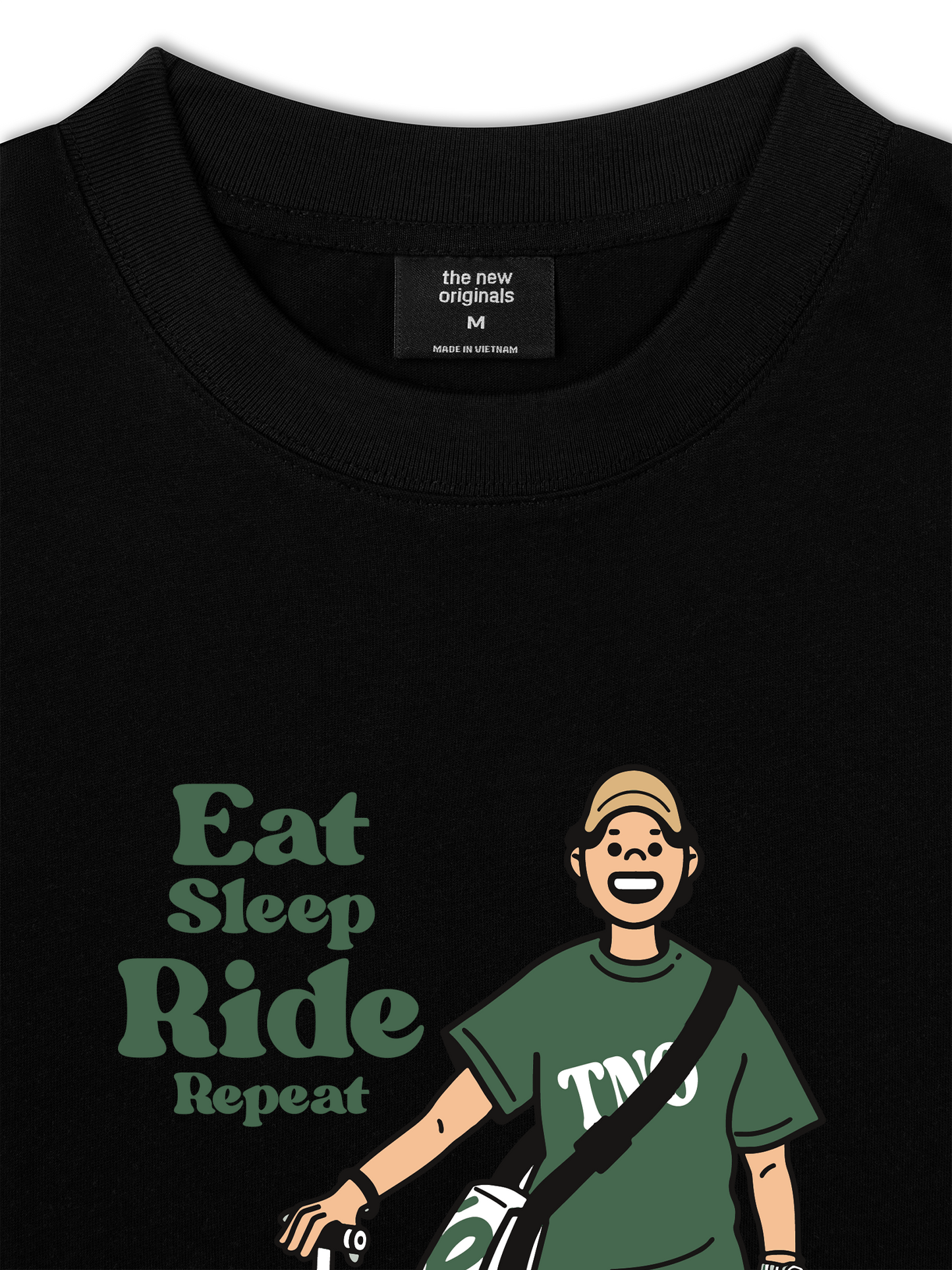 Áo Thun Relaxed Fit Eat Sleep Ride Repeat