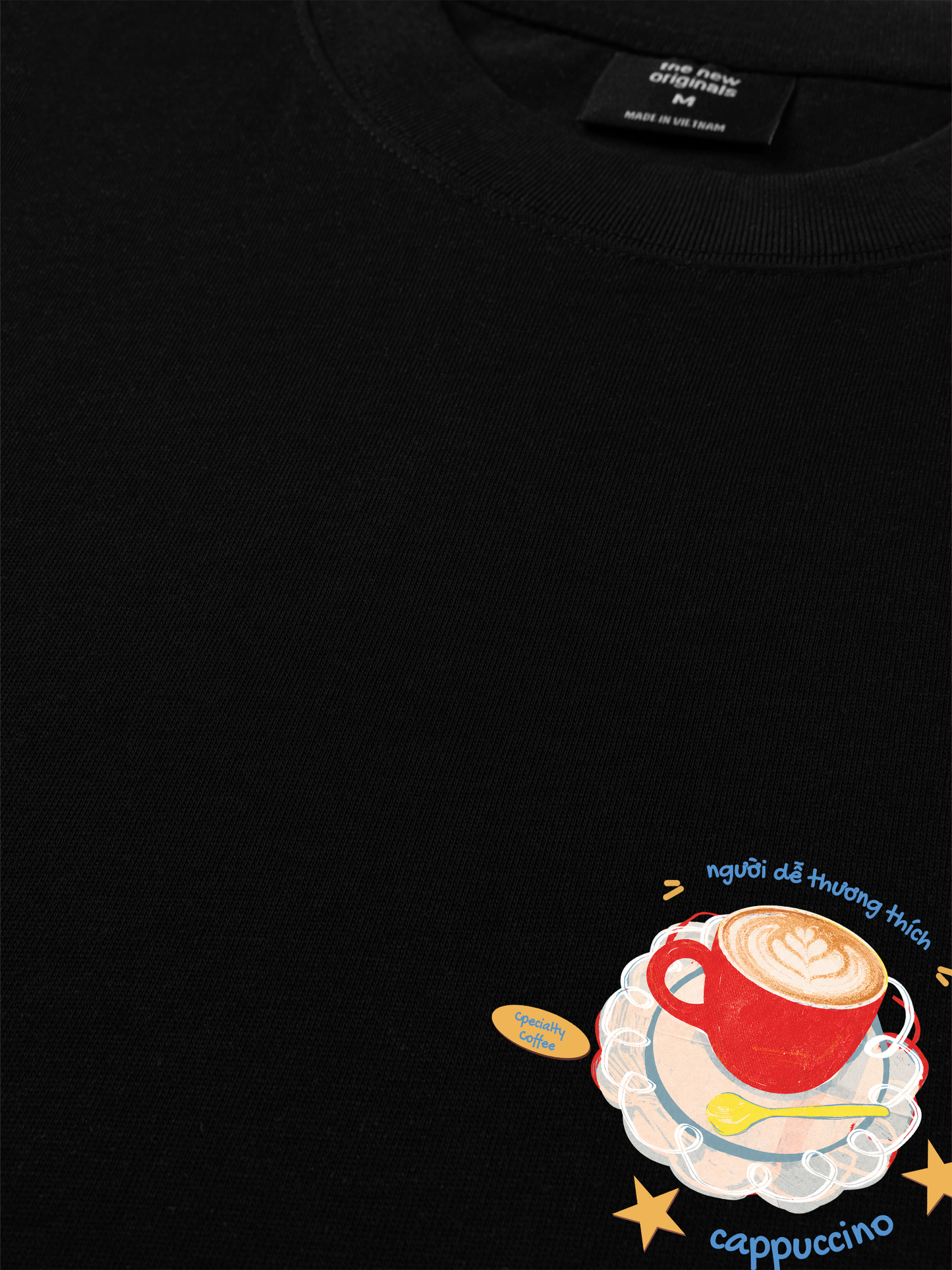 Áo Thun Relaxed Fit Người Dễ Thương Thích Cappuchino