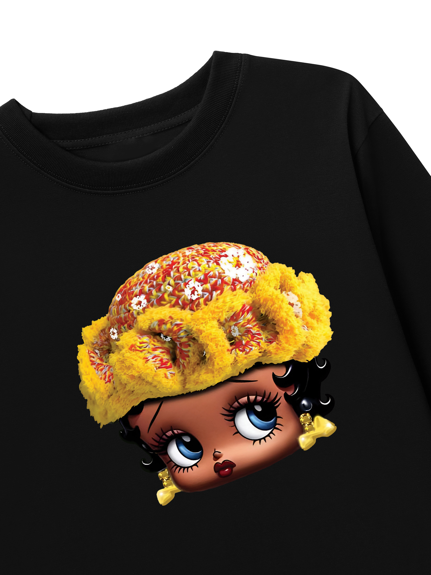 Áo Thun Dài Tay Flower Sun Knit Hat Cartoon Head