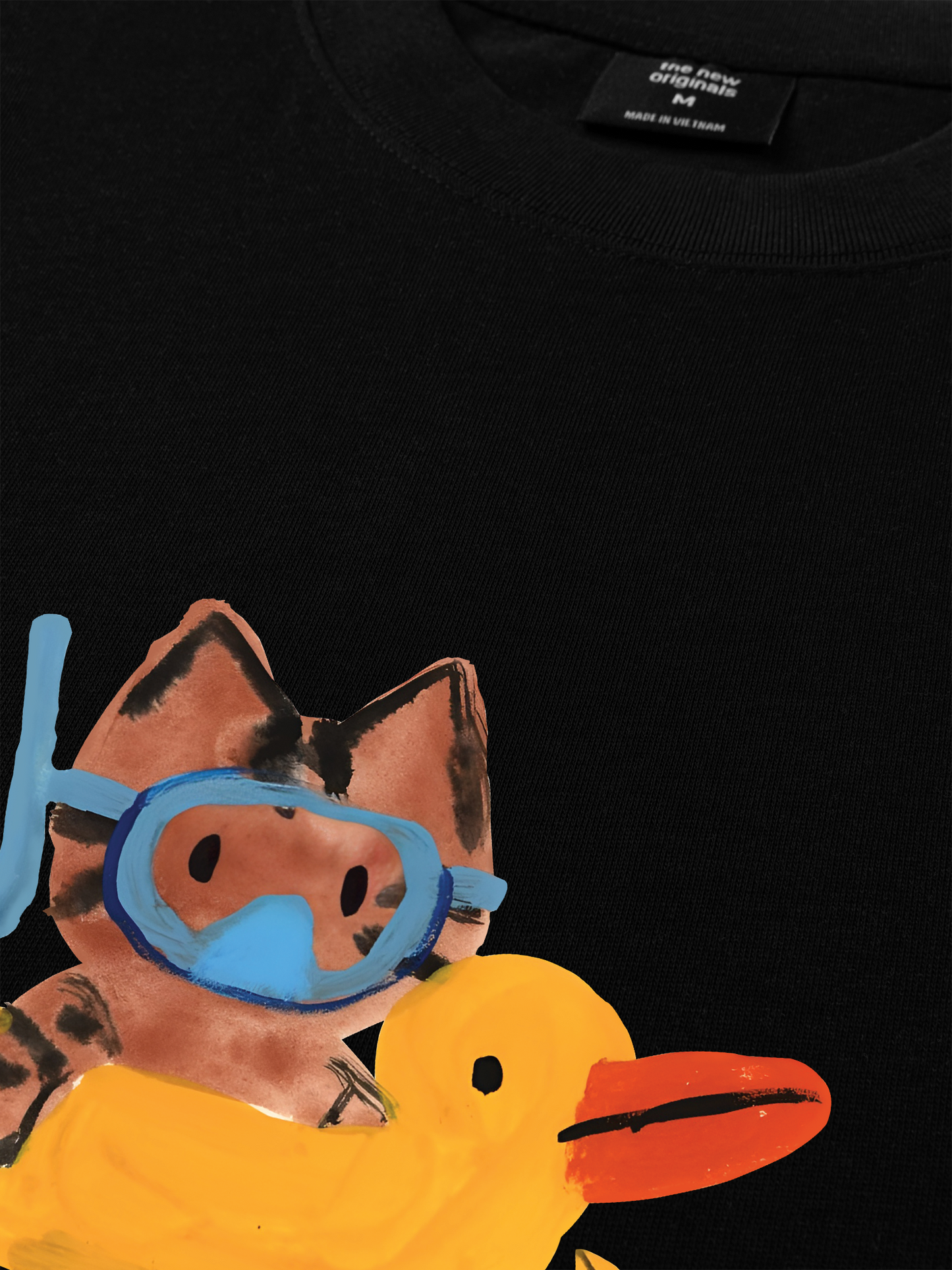 Áo Thun Relaxed Fit Summer Vibes Cat And Duck