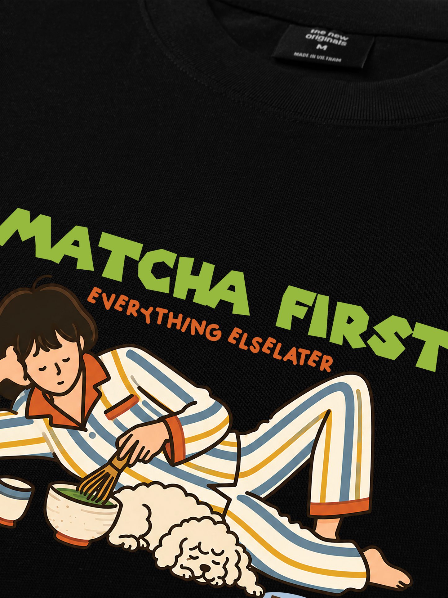 Áo Thun Relaxed Fit Matcha First