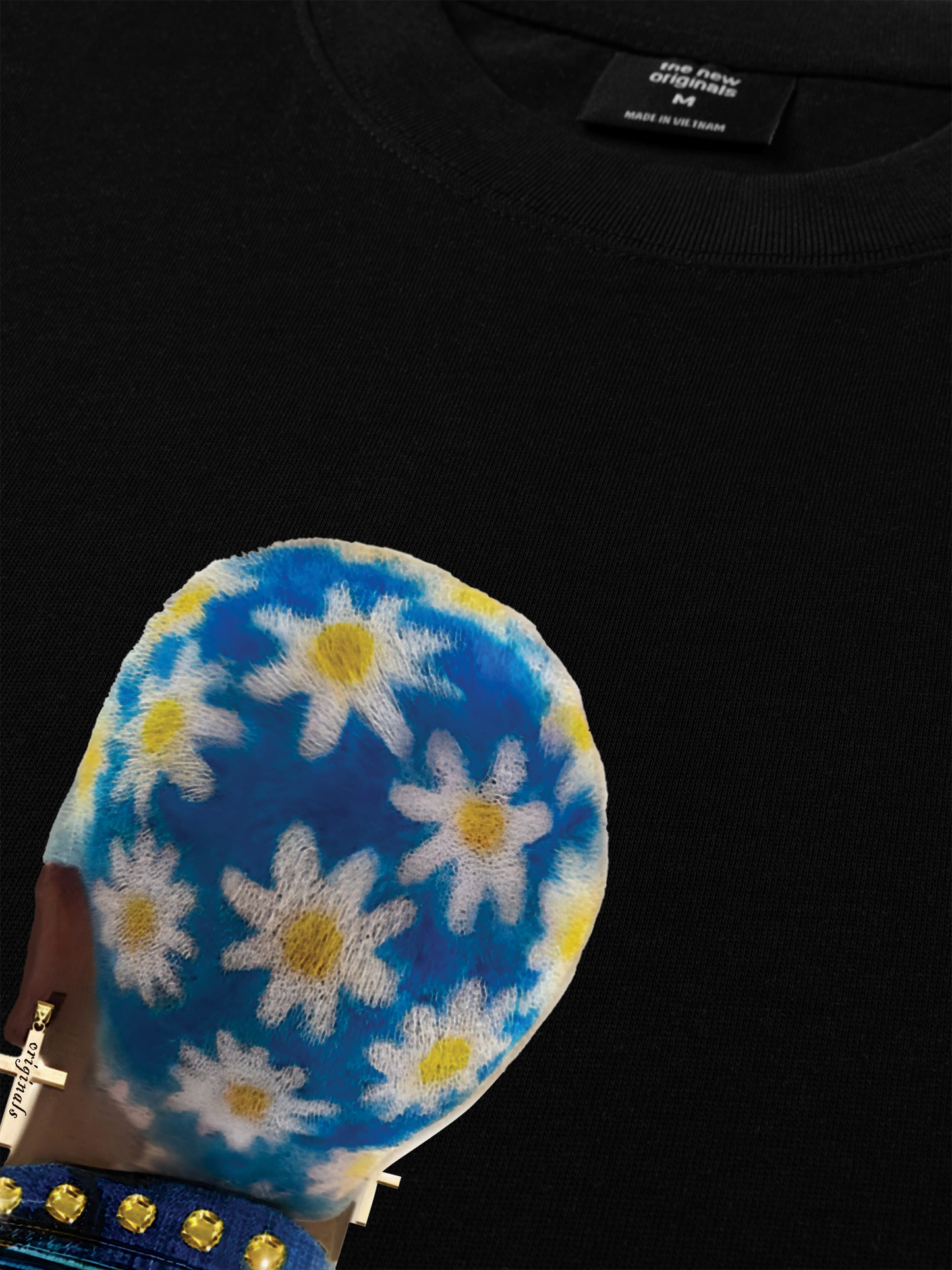 Áo Thun Relaxed Fit Blue Daisy Hairstyle