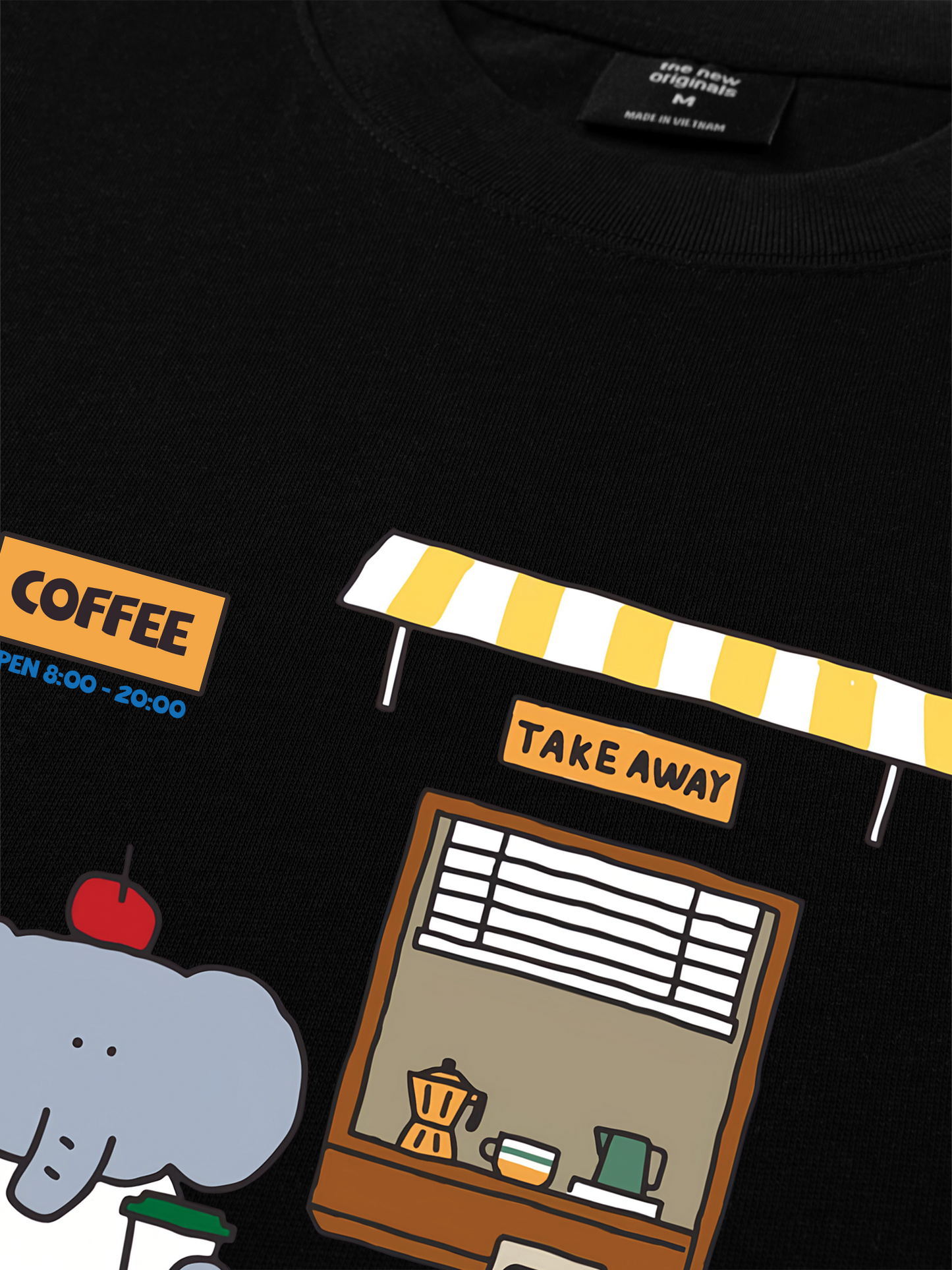 Áo Thun Relaxed Fit Coffee Shop