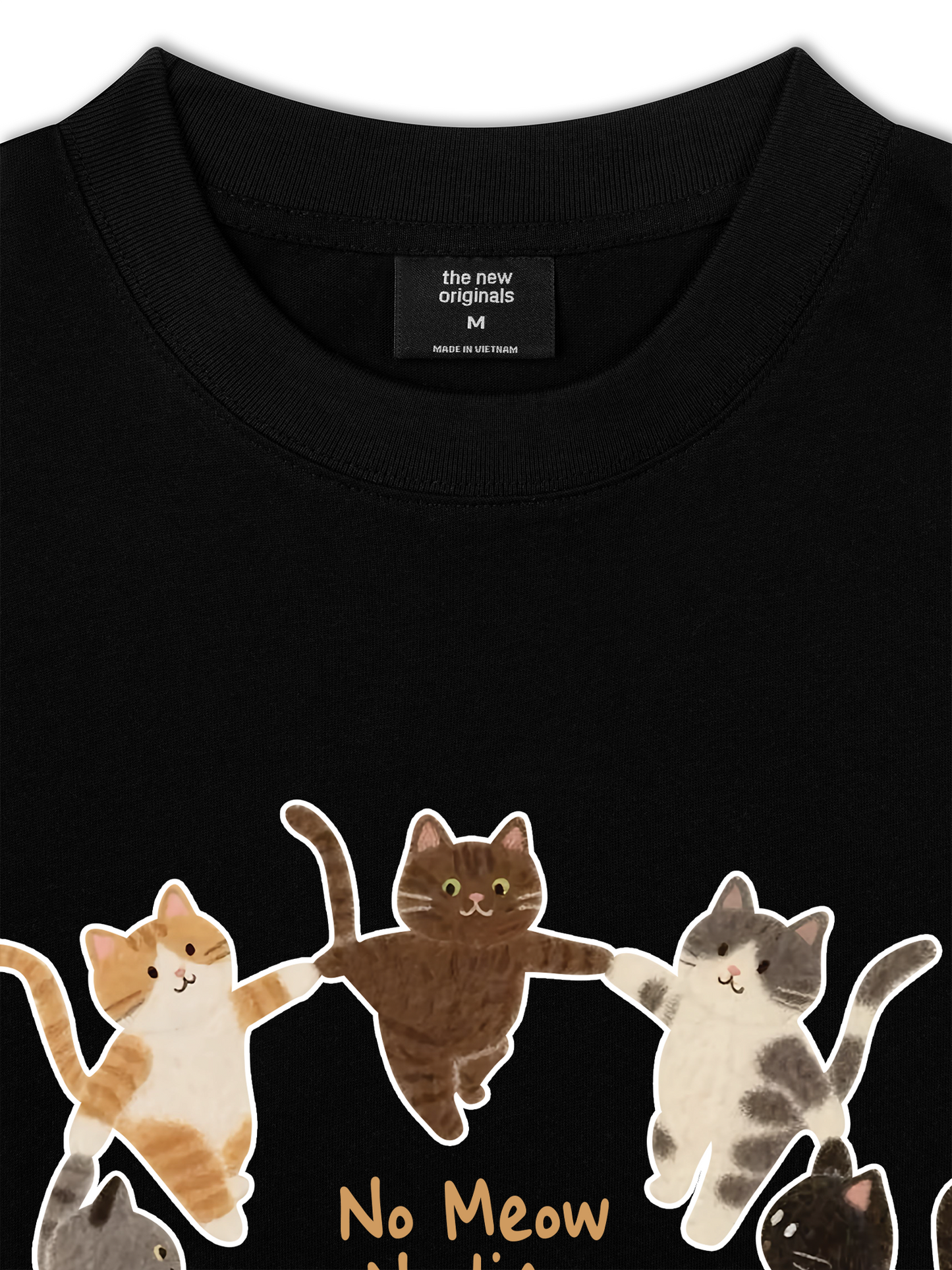 Áo Thun Relaxed Fit No Meow No Life