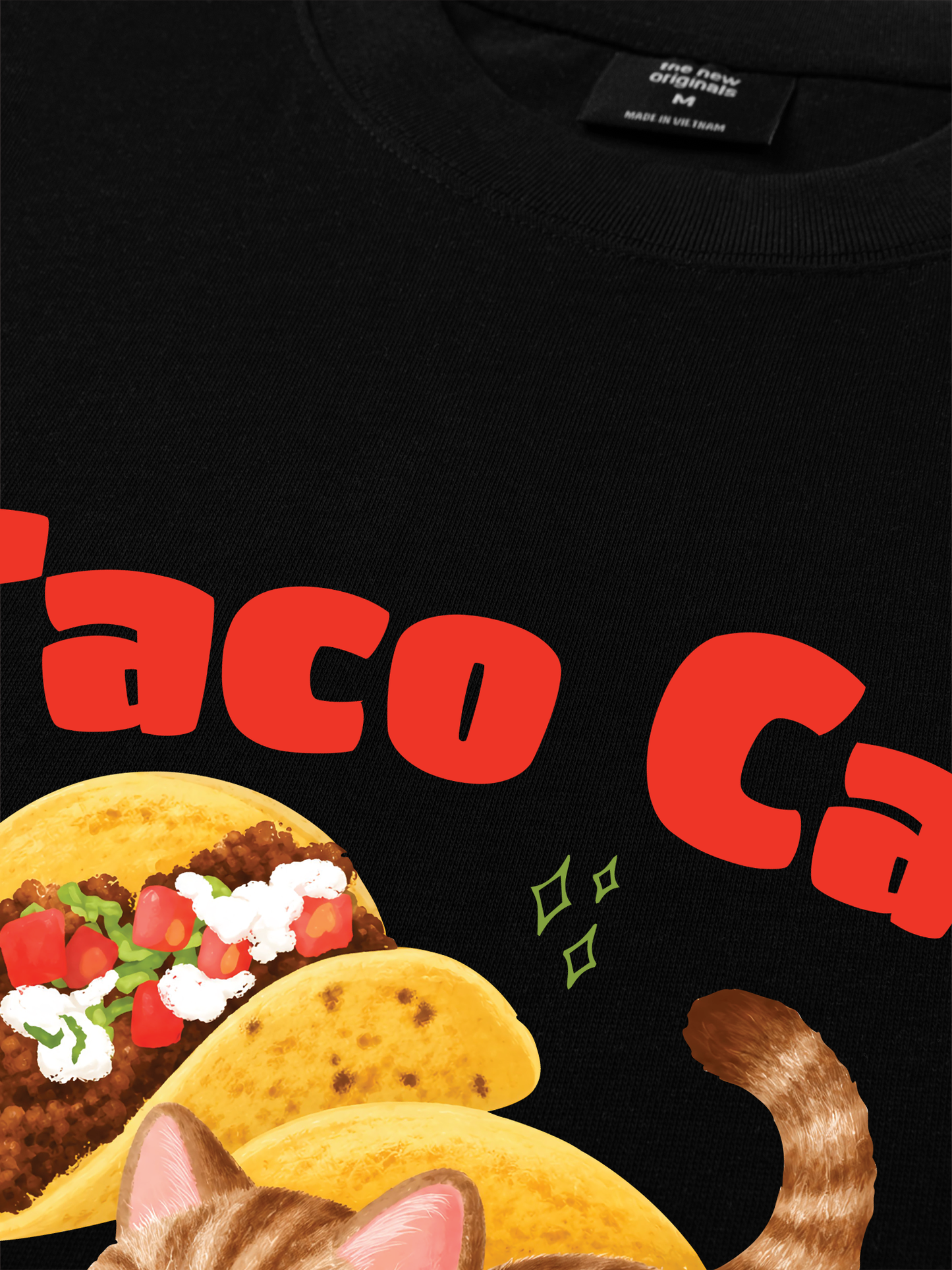 Áo Thun Relaxed Fit Taco Cat