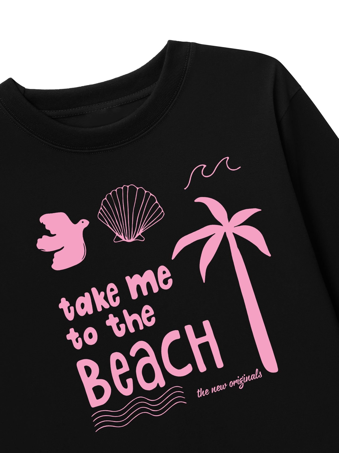 Áo Thun Dài Tay Take Me To The Beach Pink