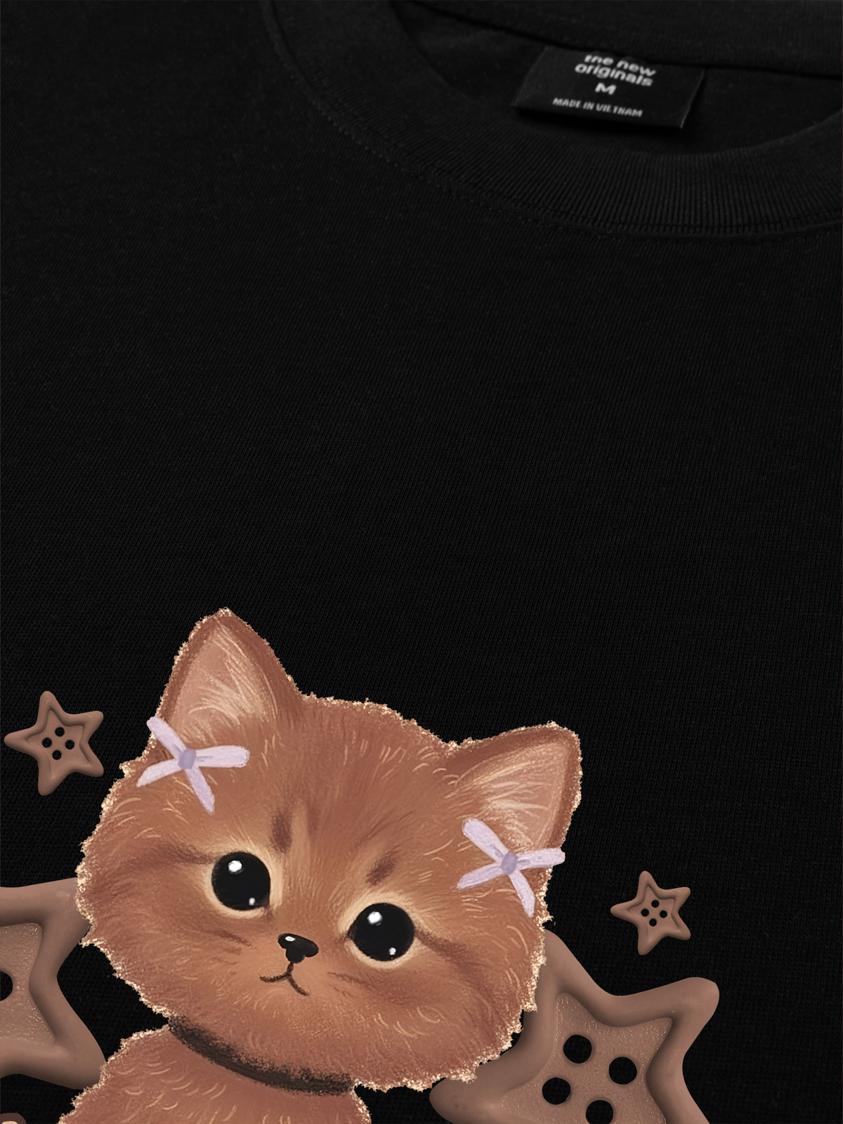 Áo Thun Relaxed Fit Brown Cat