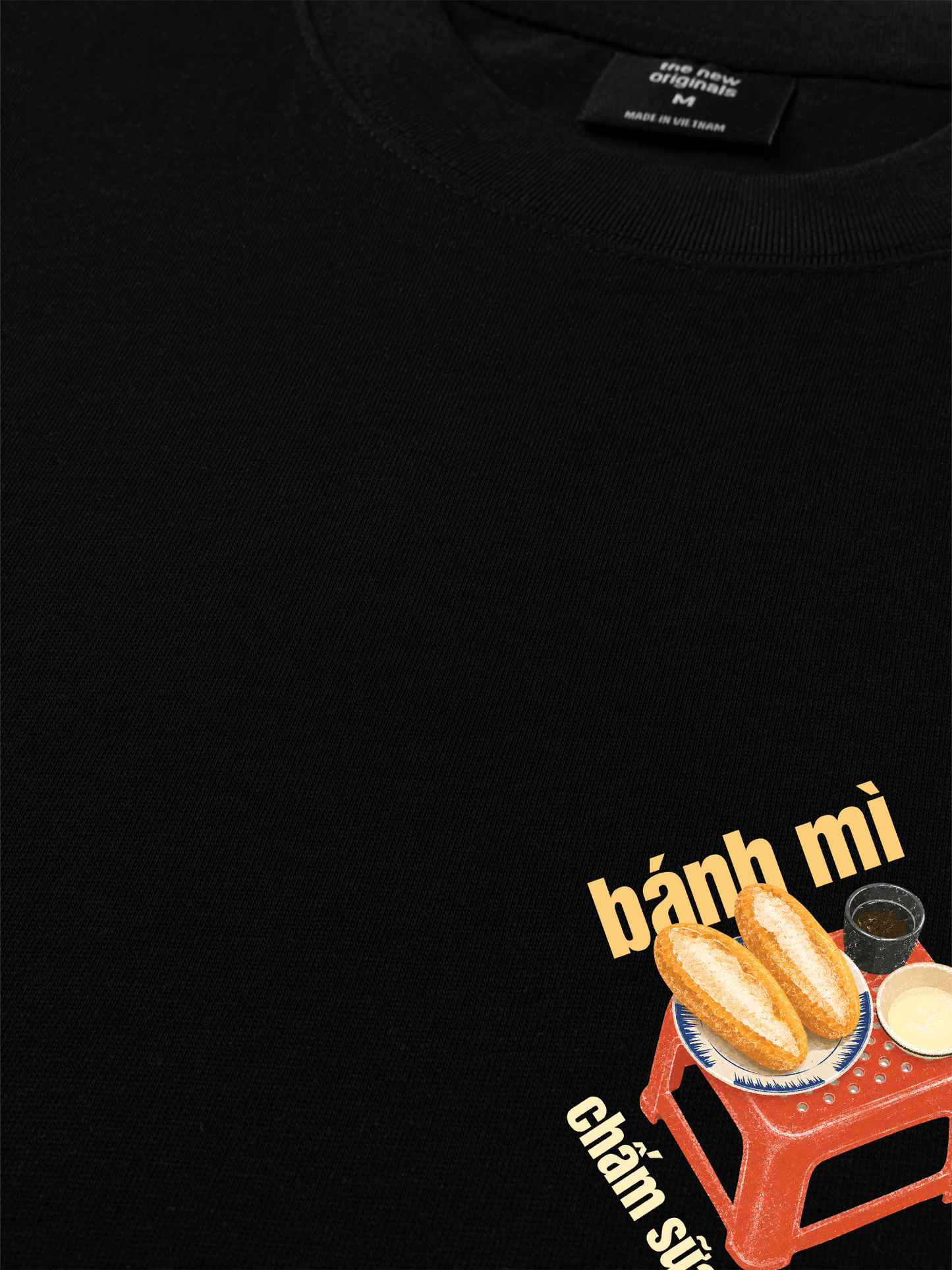 Áo Thun Relaxed Fit Bánh Mì Chấm Sữa