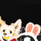 Áo Thun Relaxed Fit Animal Mood Bestie Puppy And Meow
