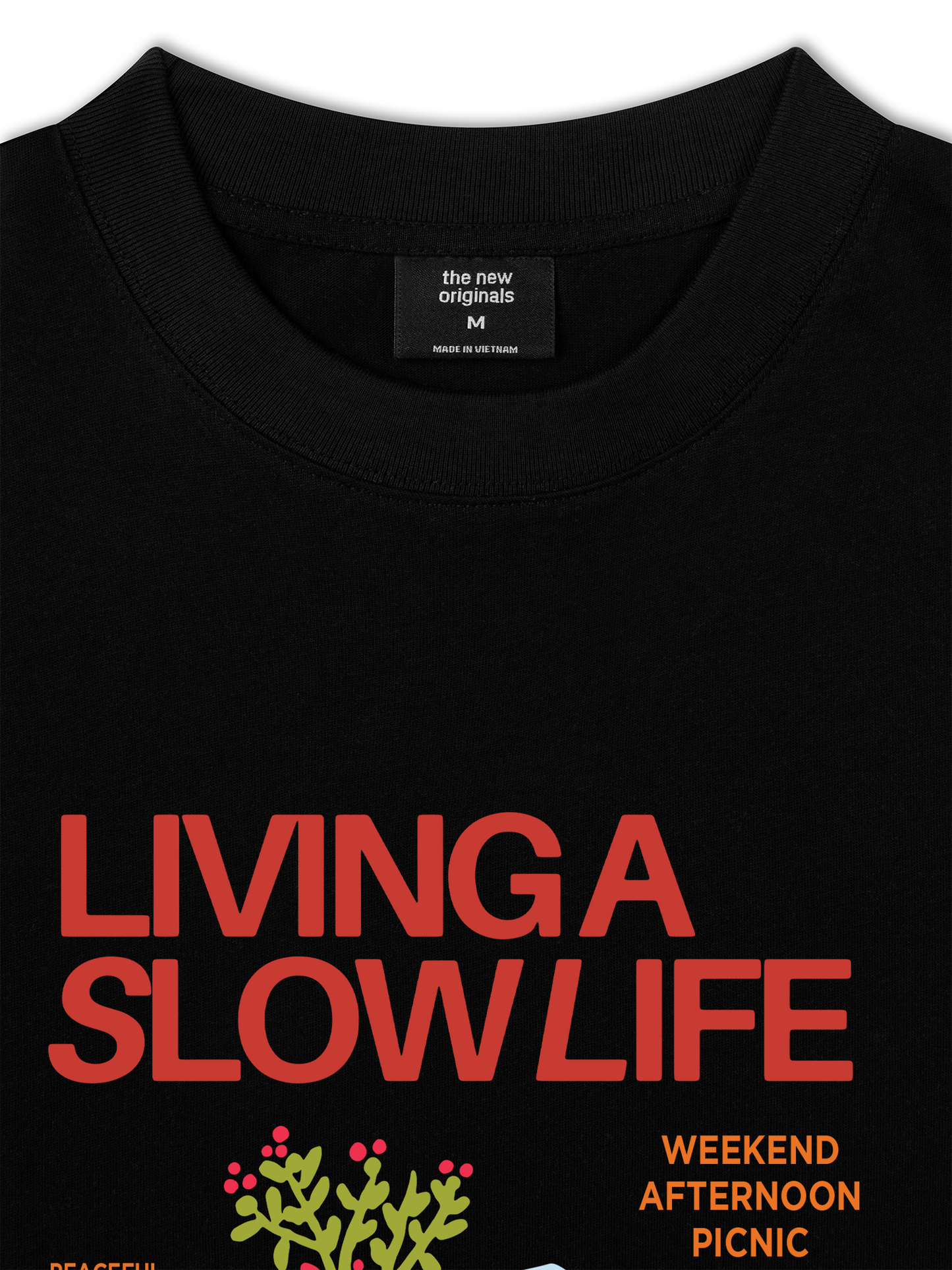 Áo Thun Relaxed Fit Living A Slow Life