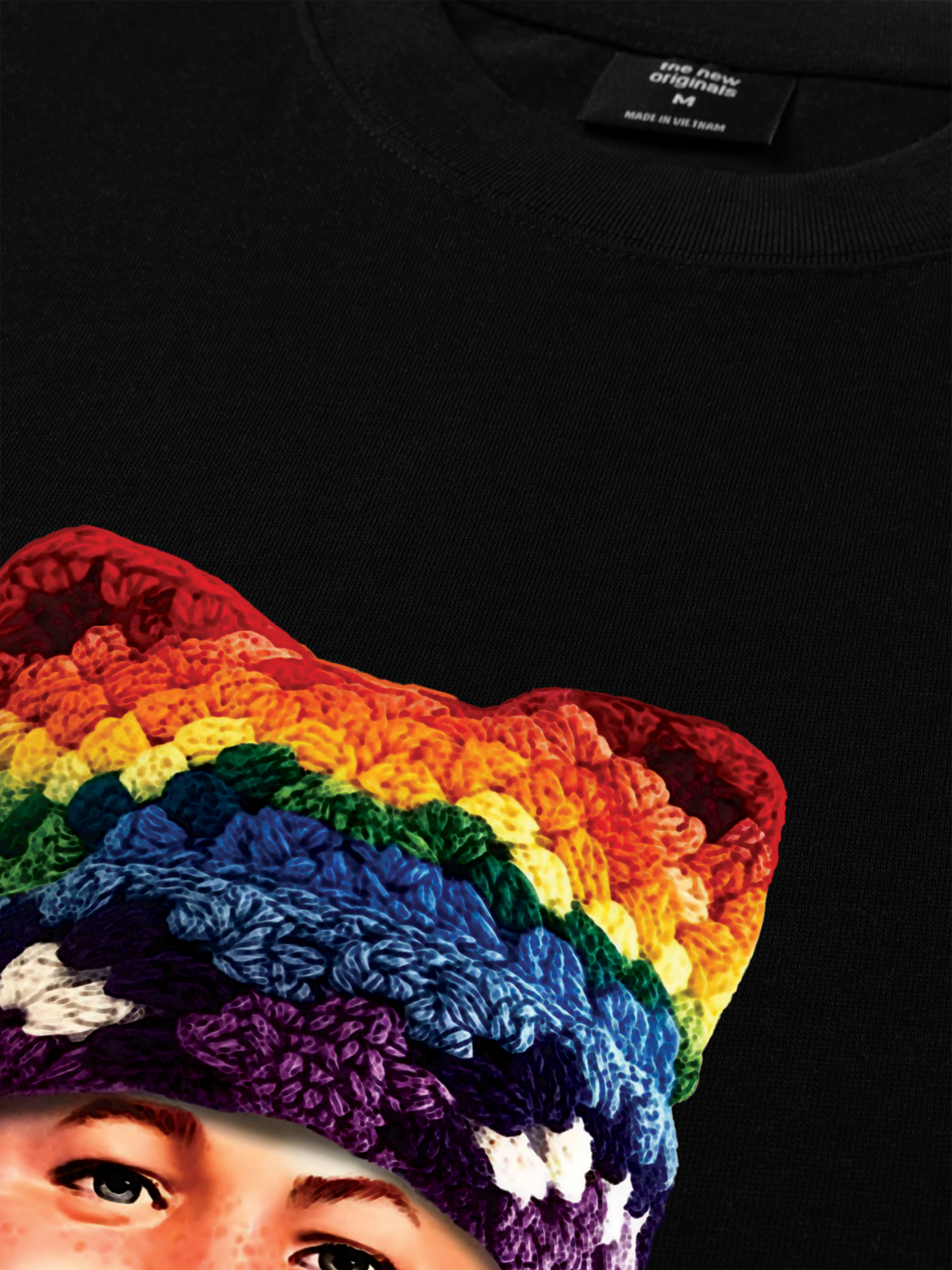 Áo Thun Relaxed Fit Bad Boy & Rainbow Crochet Hat