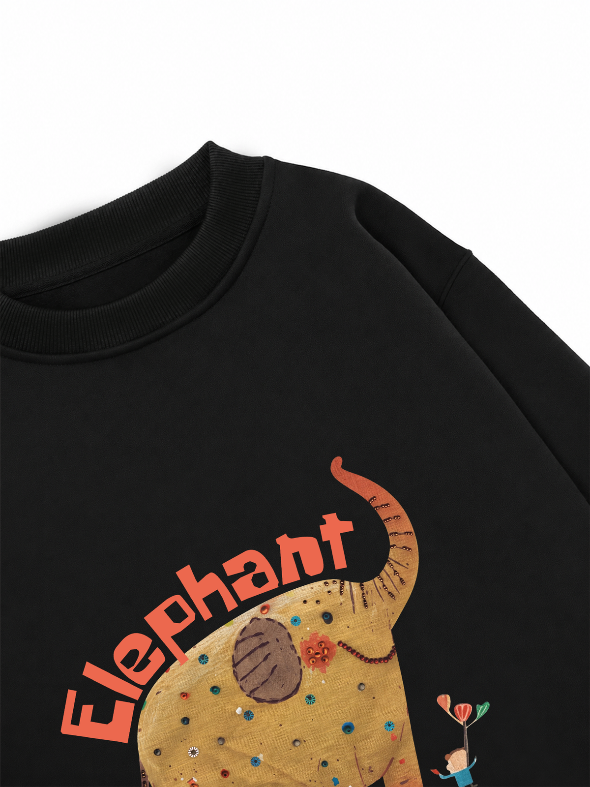 Áo Sweater Nỉ Hai Da Animal Elephant