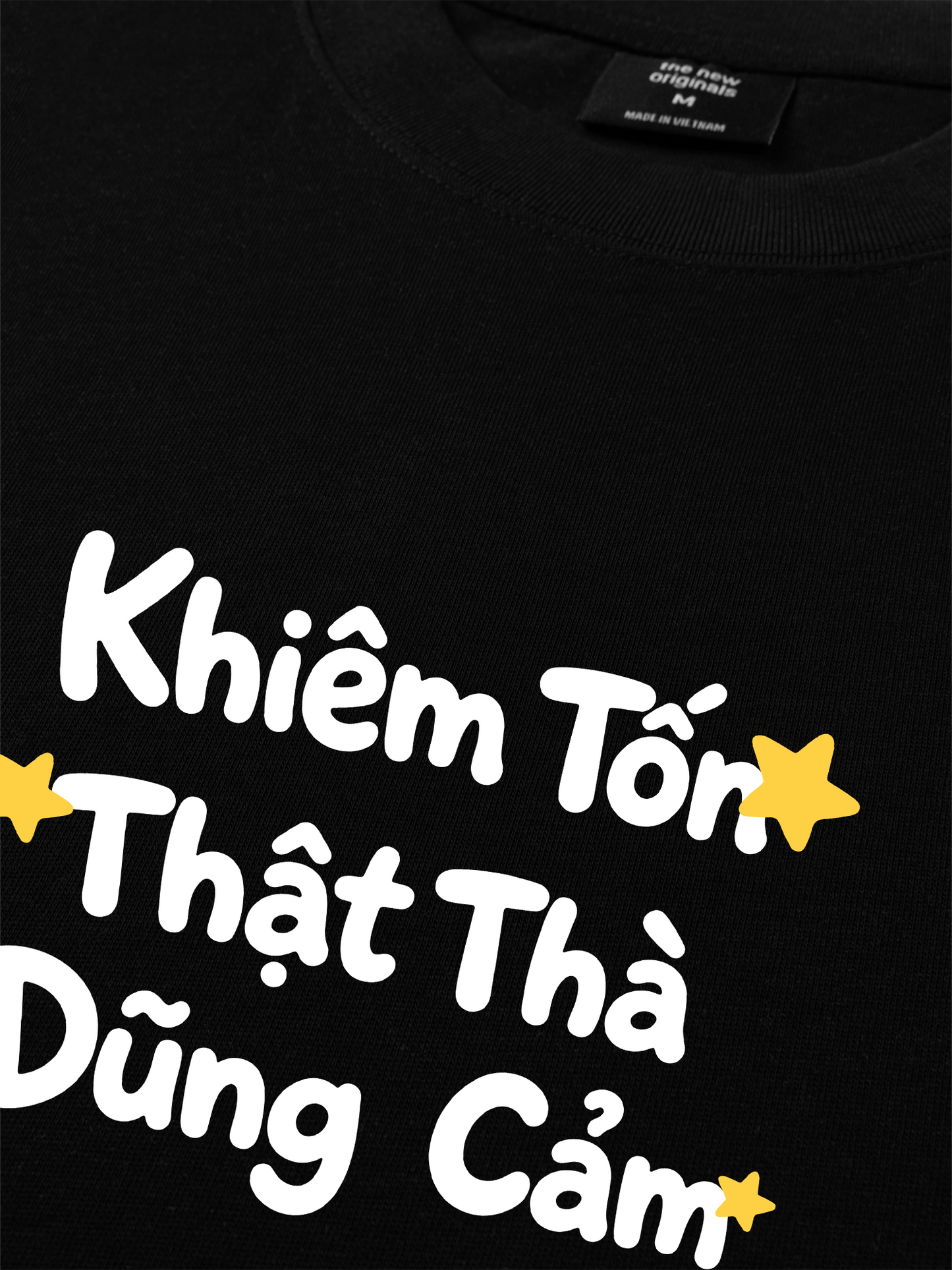 Áo Thun Relaxed Fit Khiêm Tốn, Thật Thà, Dũng Cảm