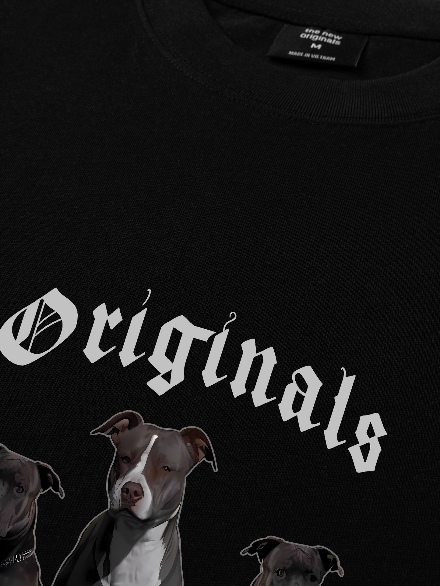 Áo Thun Relaxed Fit Animal Mood PitBull Dog