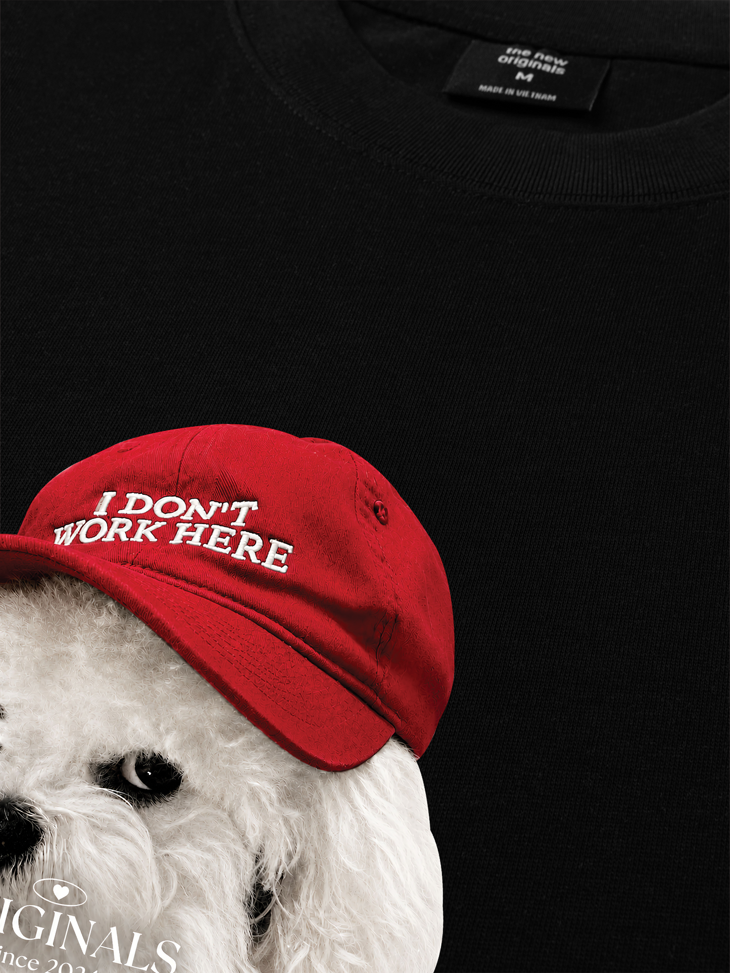 Áo Thun Relaxed Fit Puppy With Red Hat