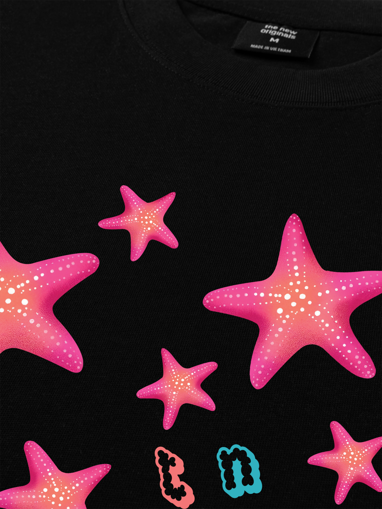Áo Thun Relaxed Fit Summer Vibes Pink Starfish