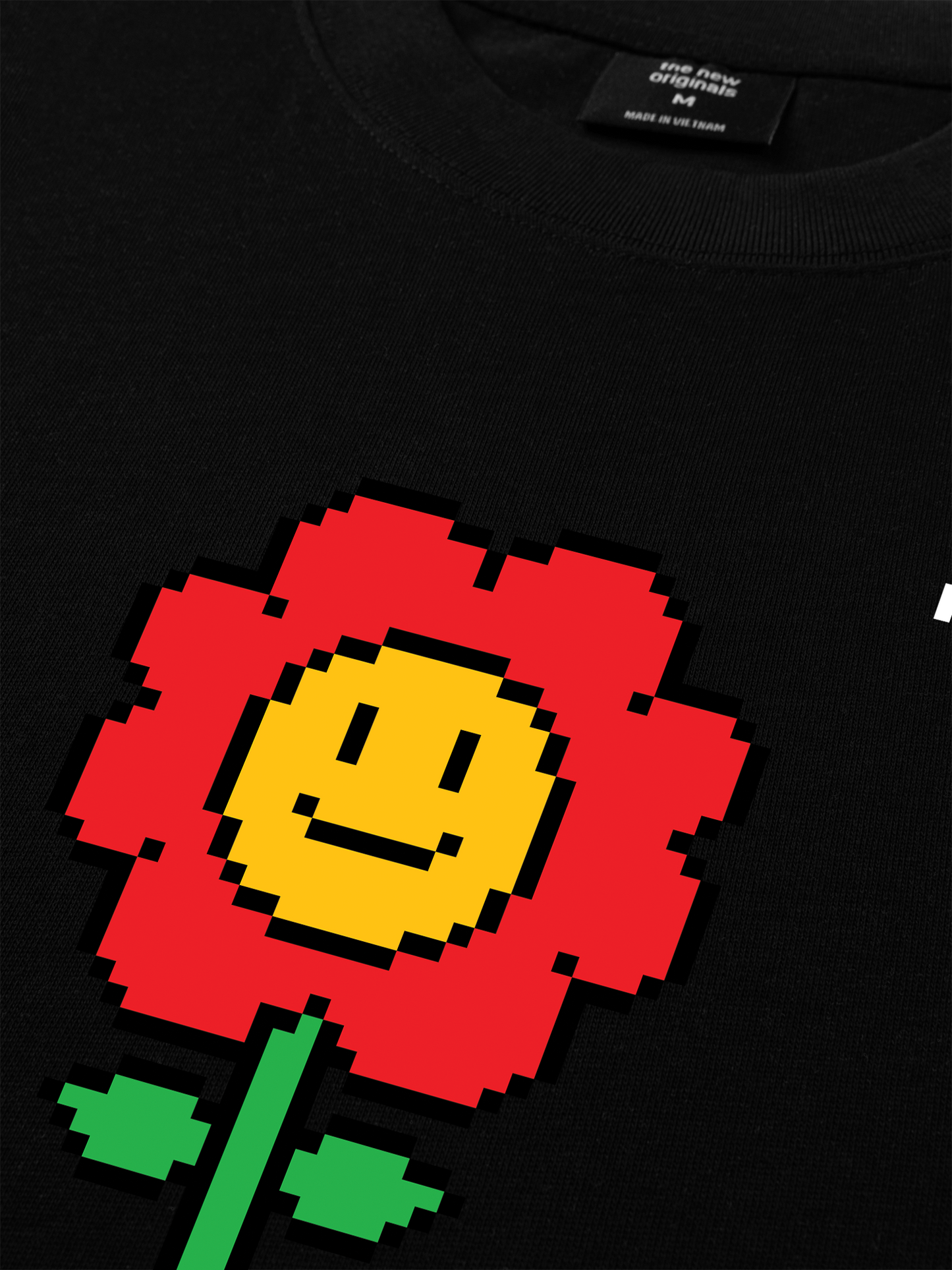 Áo Thun Relaxed Fit Pixel Universe Flower