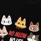 Áo Thun Relaxed Fit Animal Mood No Meow No Life