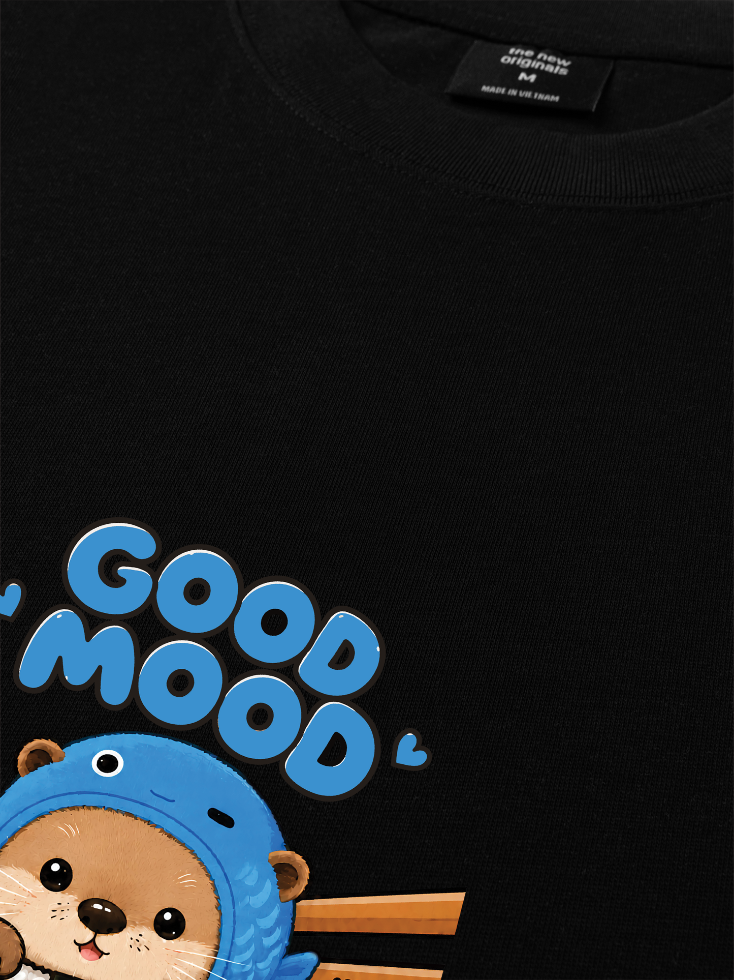 Áo Thun Relaxed Fit Good Mood Sushi Otter