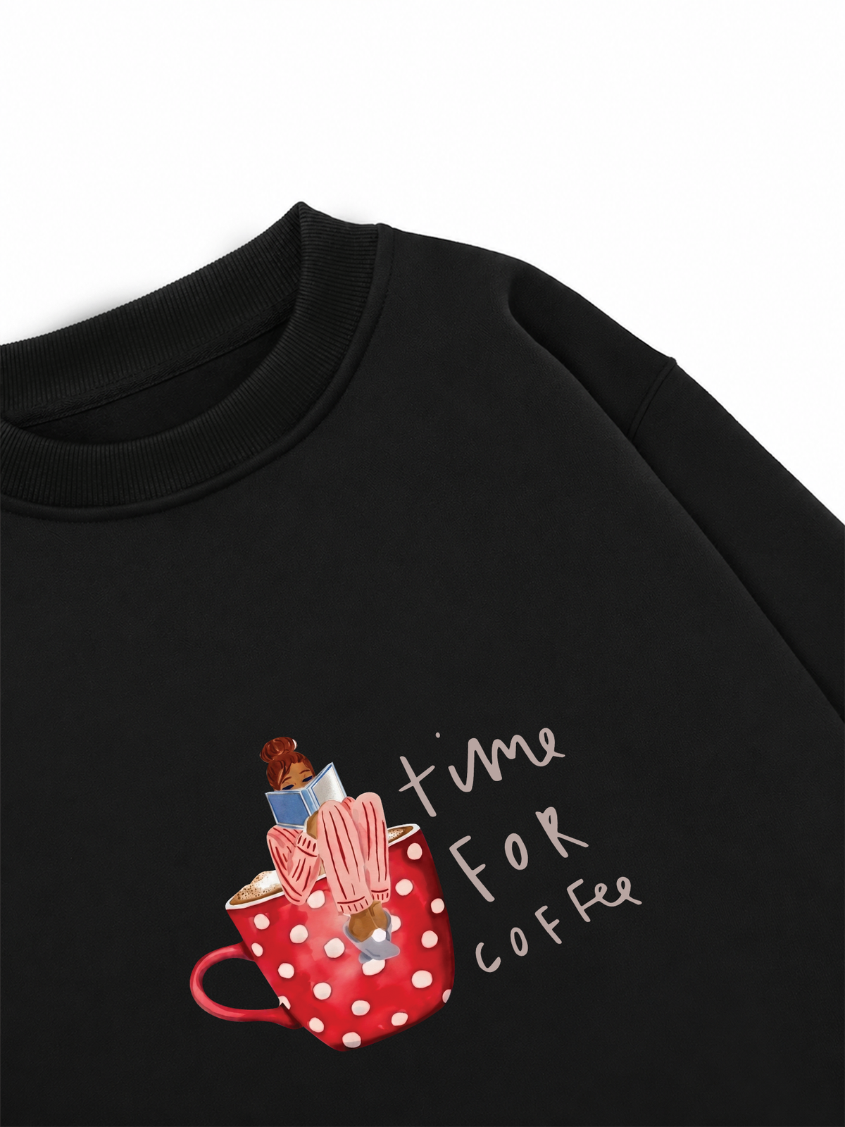 Áo Sweater Nỉ Hai Da Time For Coffee