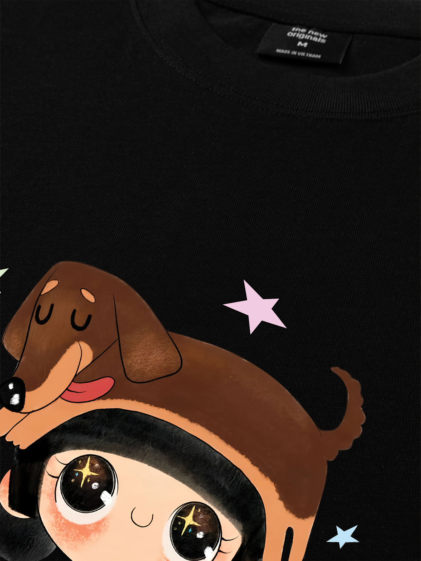 Áo Thun Relaxed Fit  Cute Girl With Dachshund