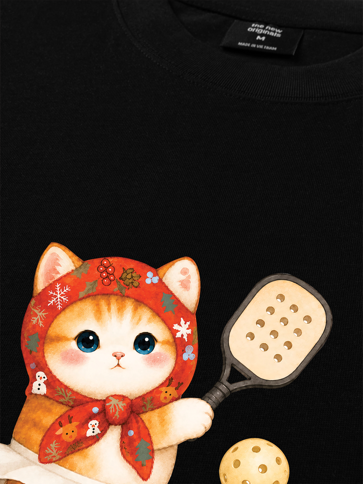 Áo Thun Relaxed Fit Pickleball Girl Meow