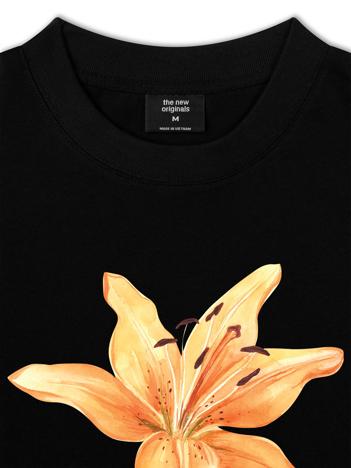 Áo Thun Relaxed Fit Yellow Lily Flower