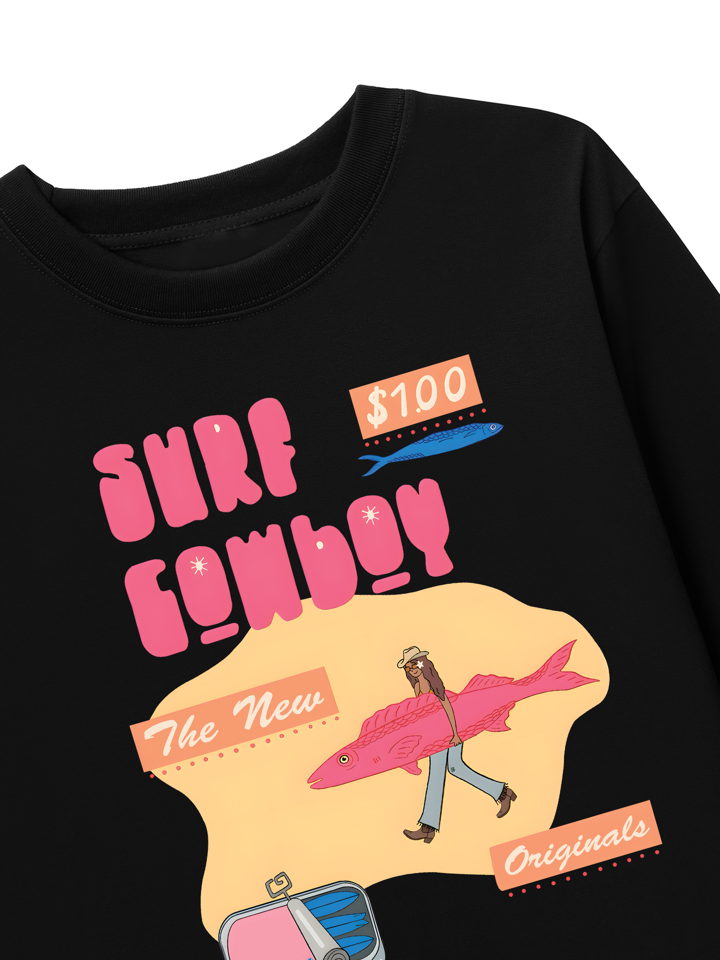 Áo Thun Dài Tay Summer Vibes GoTo Beach Cowboy