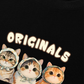 Áo Thun Relaxed Fit Cute Three Cat Vitamin Meow