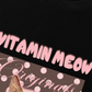 Áo Thun Relaxed Fit  Pink Dotty Vitamin Meow