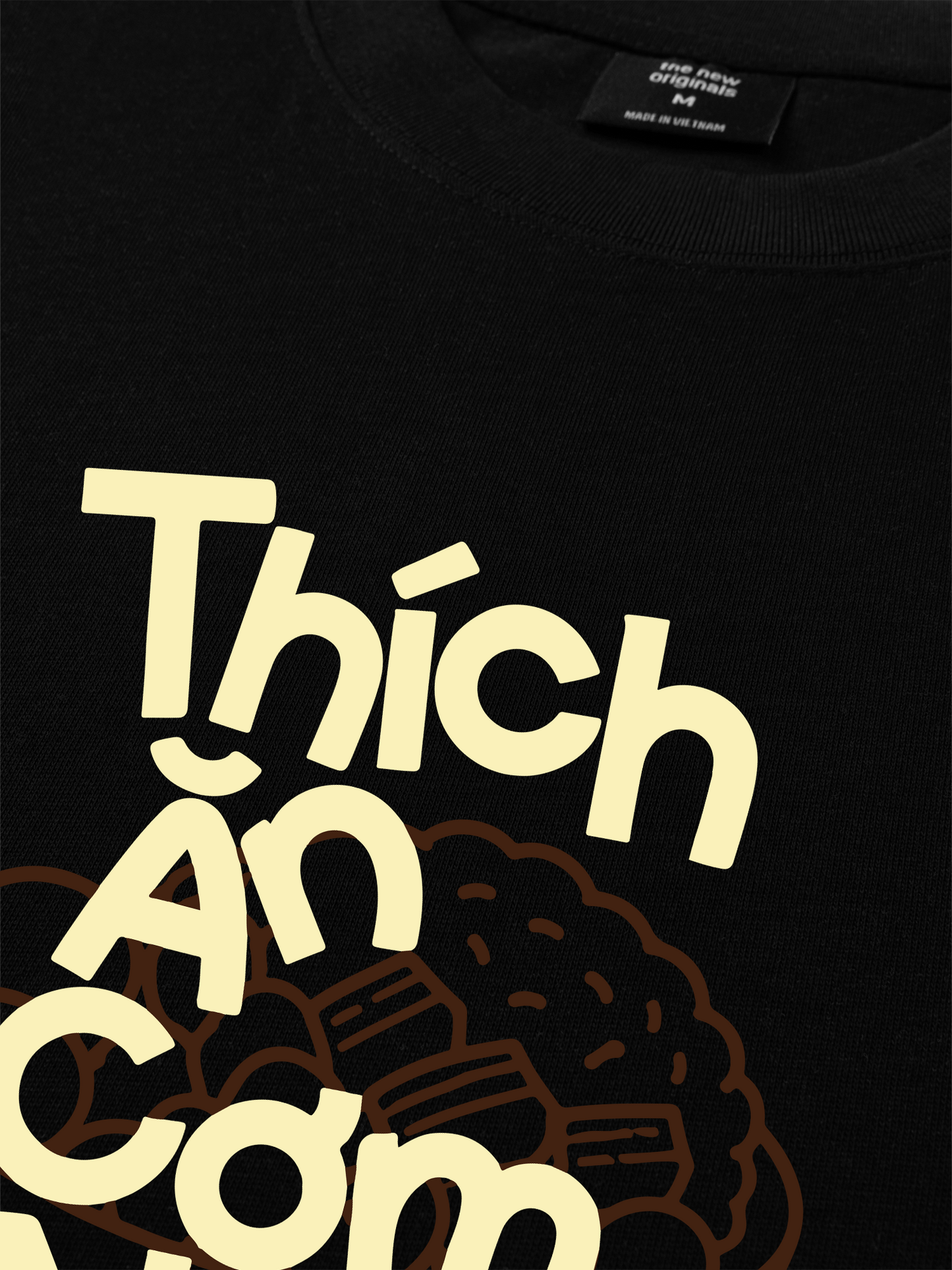 Áo Thun Relaxed Fit Thích Ăn Cơm Nhà