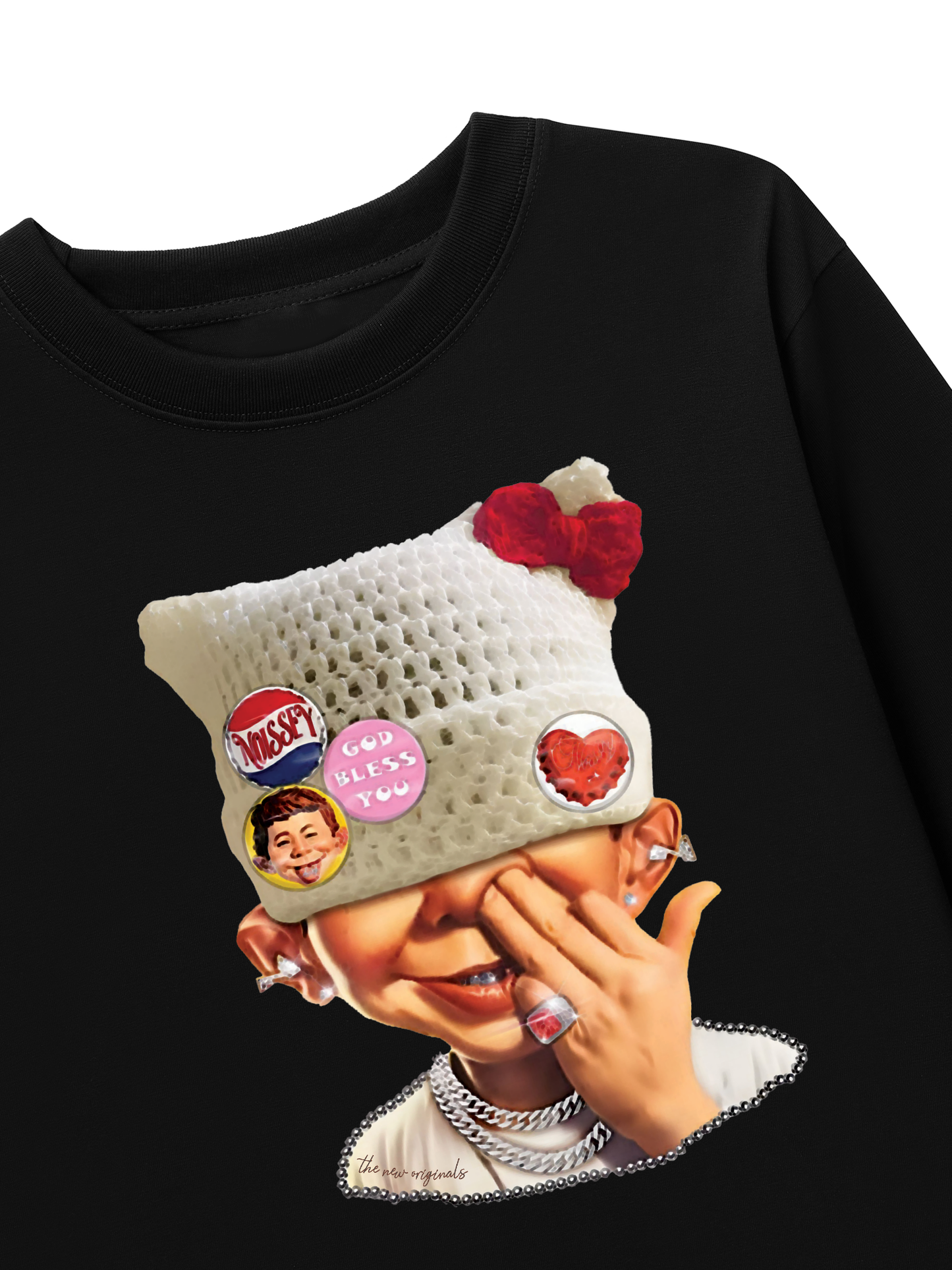 Áo Thun Dài Tay Badge DIY! Bad Boy_s Woolen Hat