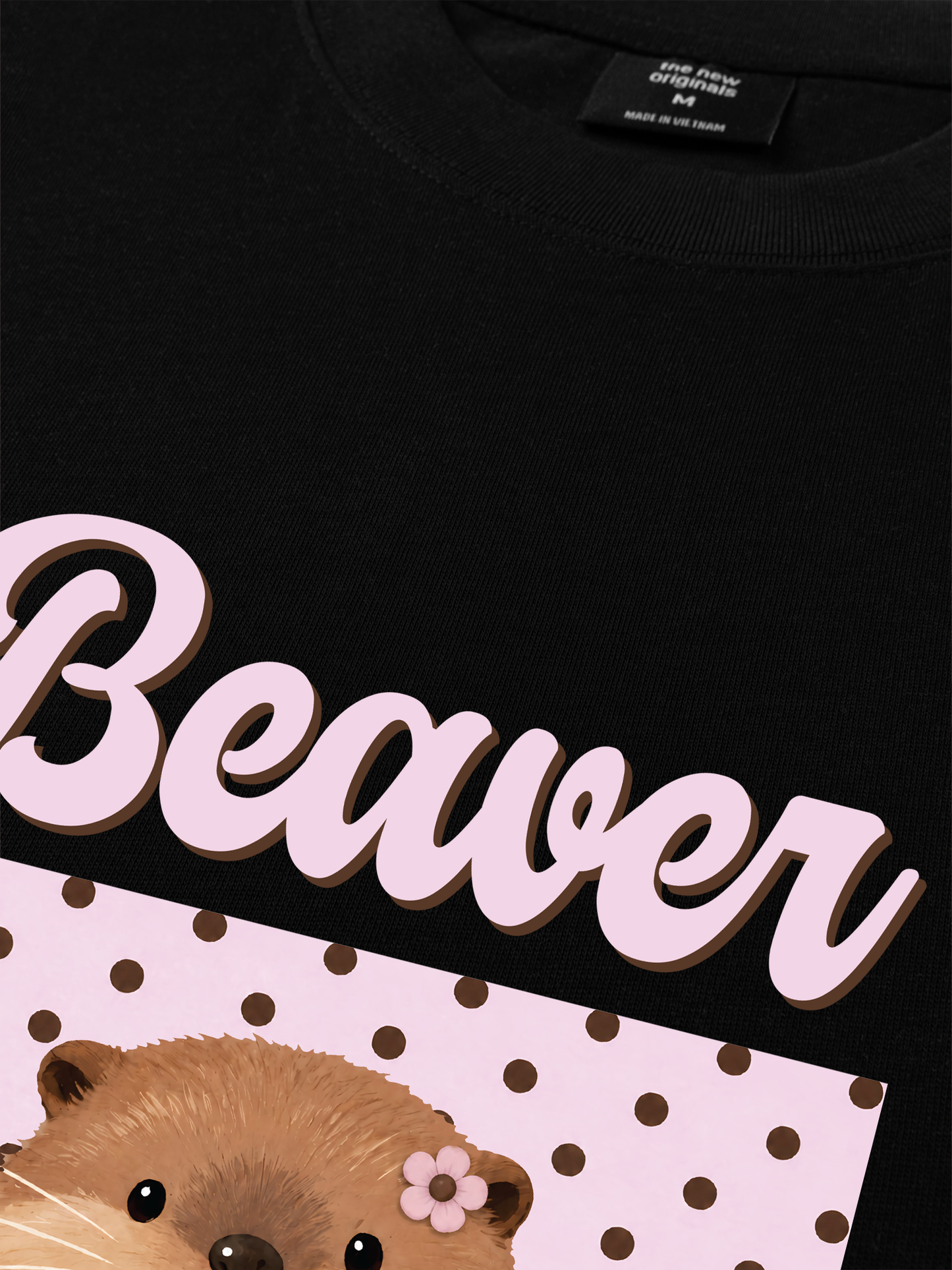 Áo Thun Relaxed Fit Animal Mood Sweet Beaver