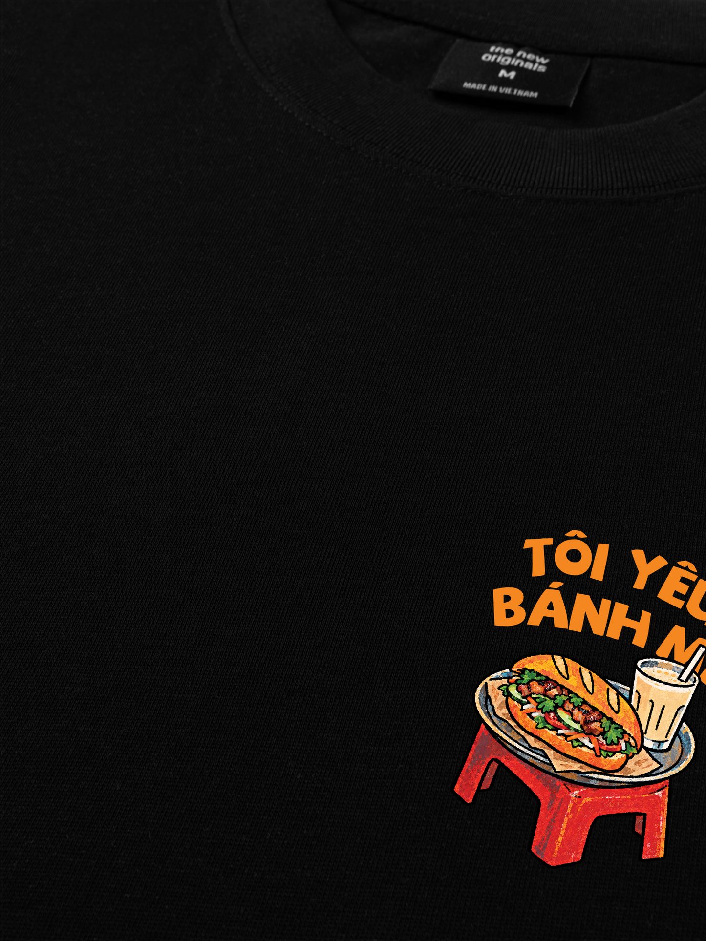 Áo Thun Relaxed Fit Tôi Yêu Bánh Mì